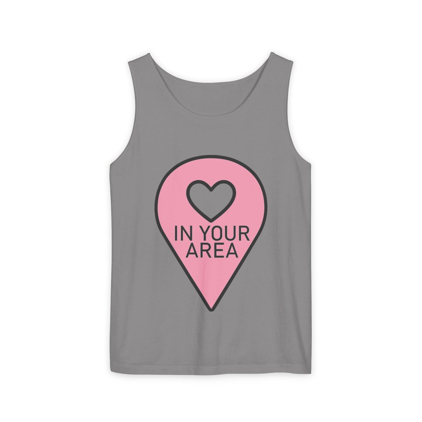 In Your Area Pin Marker – Dyed Tank Top