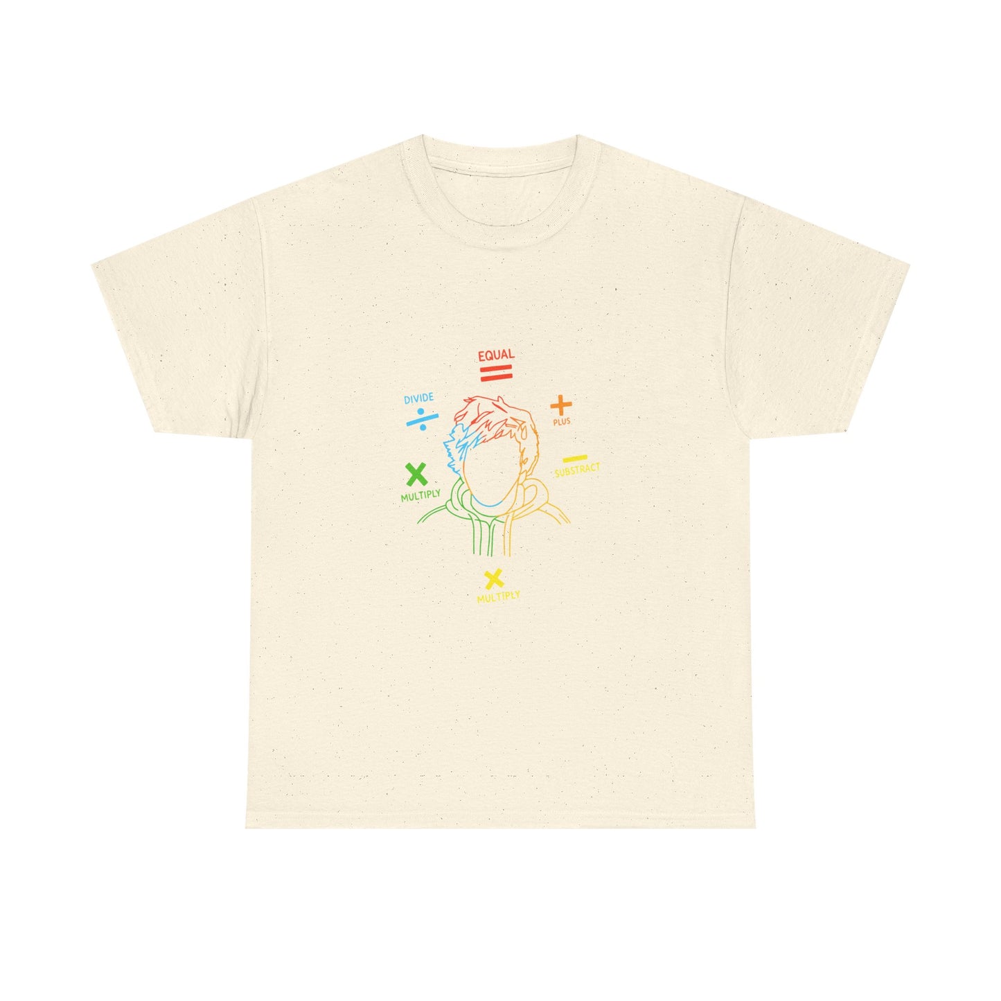 Minimalist Divide Symbol with Brush Unisex Heavy Cotton Tee