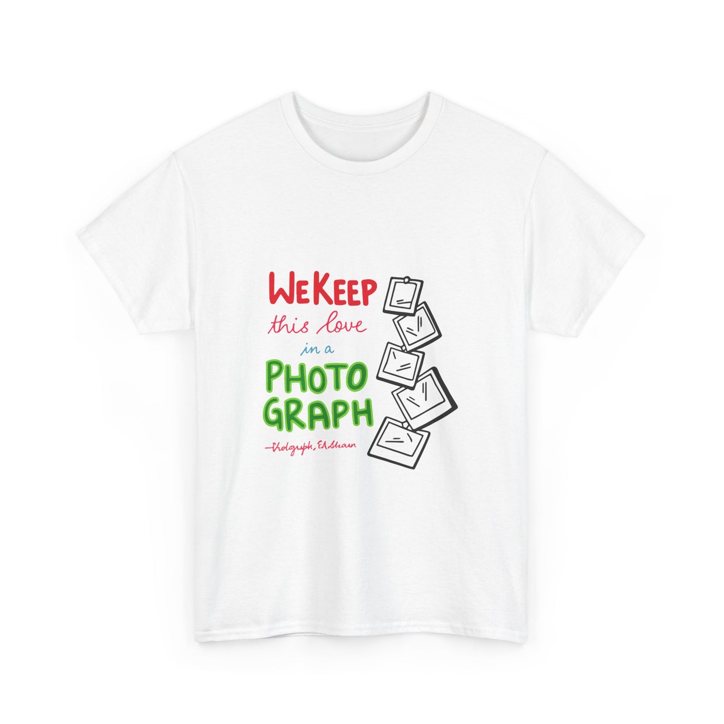 White Paw Print Unisex Heavy Cotton Tee