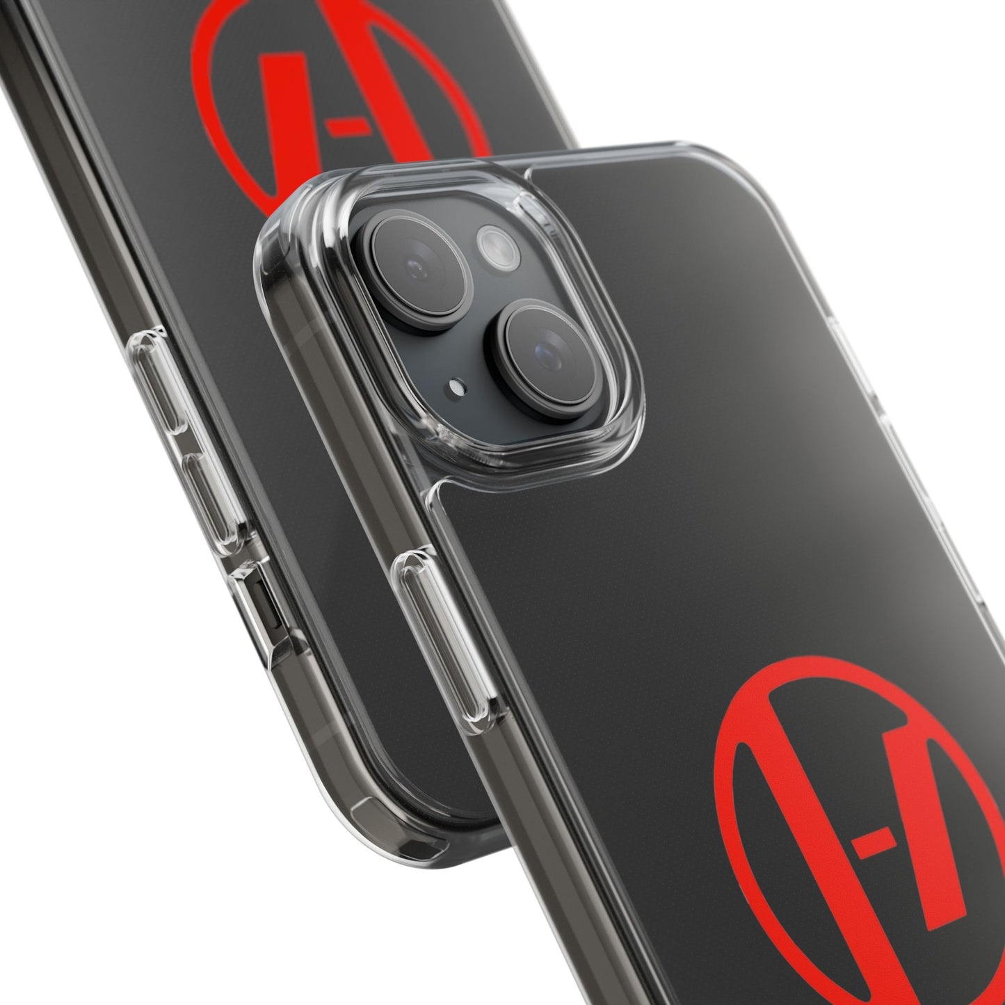 Crimson Orbit Clear Case