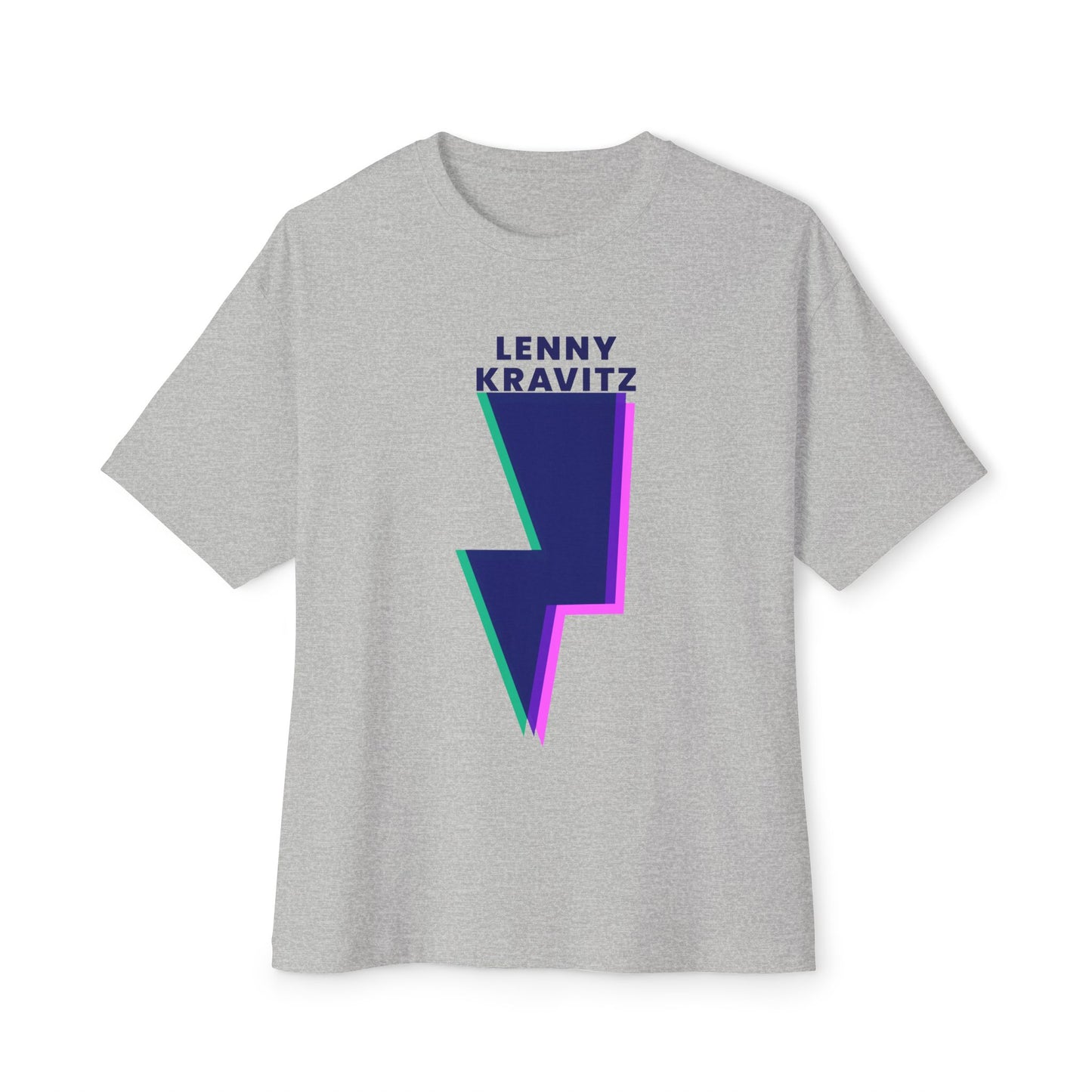 Layered Bolt Vibe Unisex Oversized Boxy tee