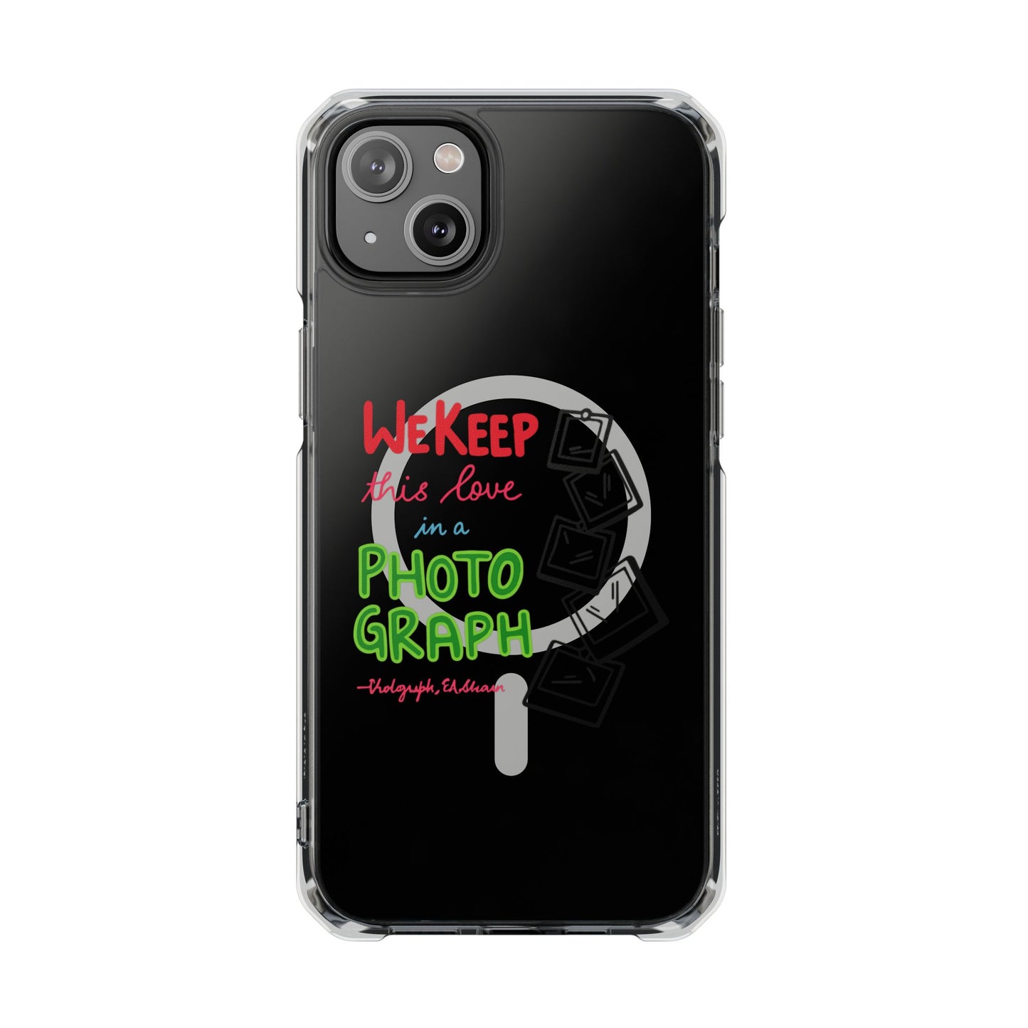 White Paw Print Magnetic Clear Impact Case