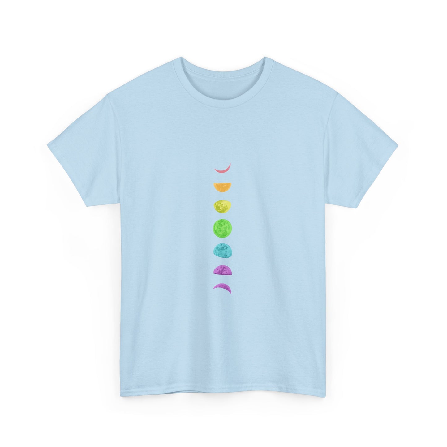 Rainbow Lunar Phases Unisex Cotton Tee
