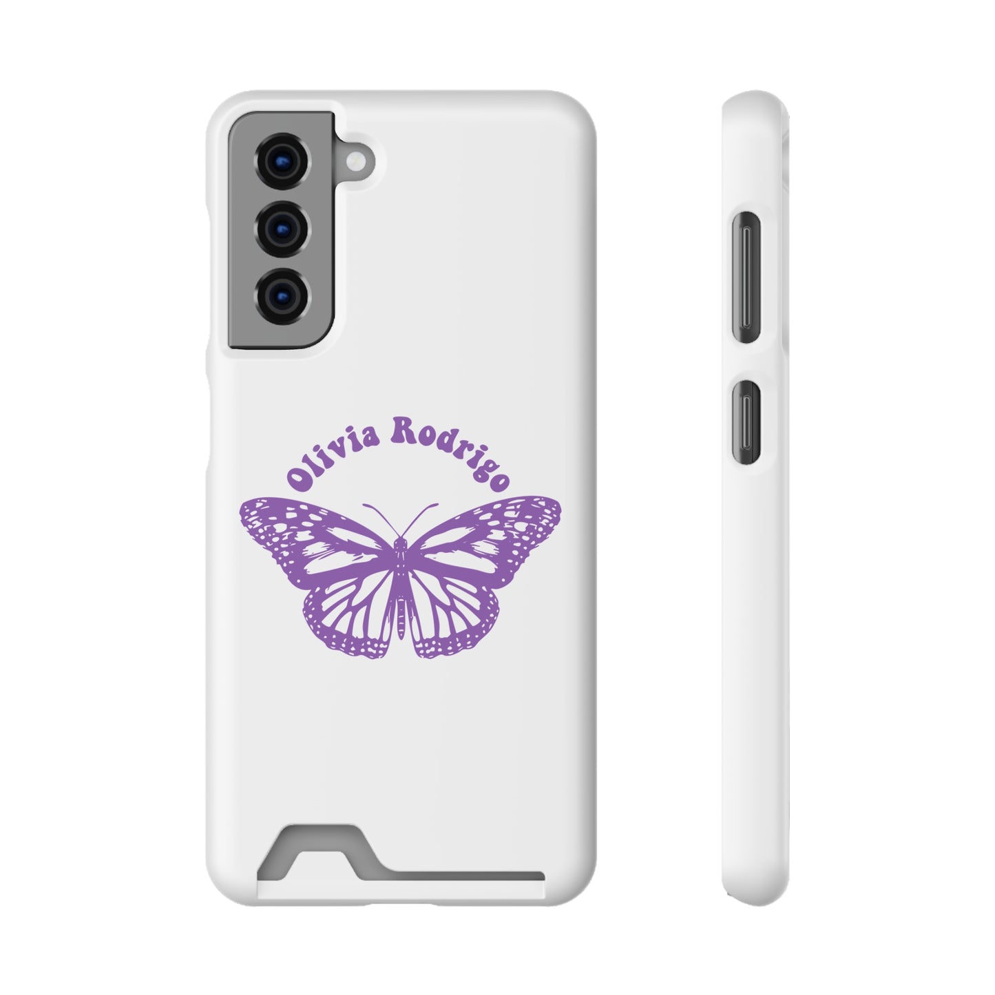 Phone Case + Card Holder For Samsung S21 to S22 – Olivia Rodrigo With Butterfly | Edition