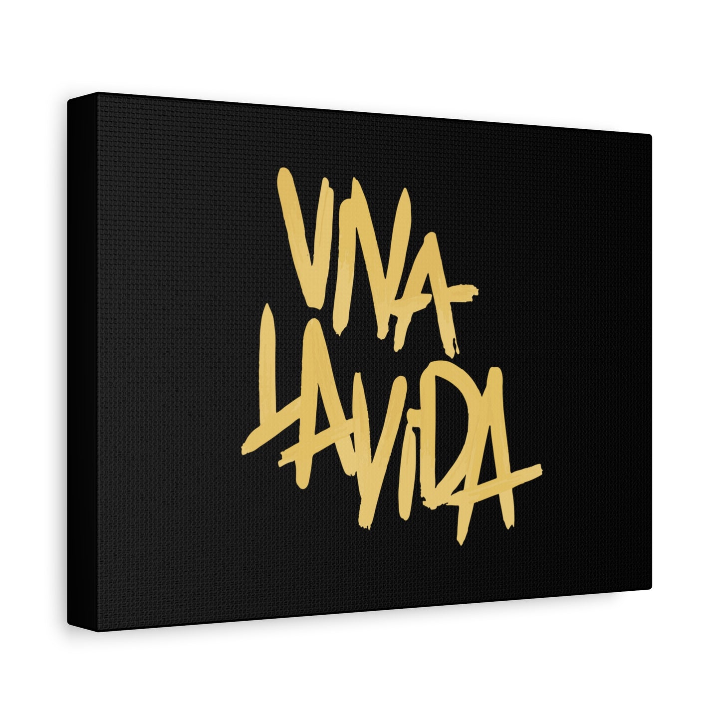 Golden Brush Script Canvas