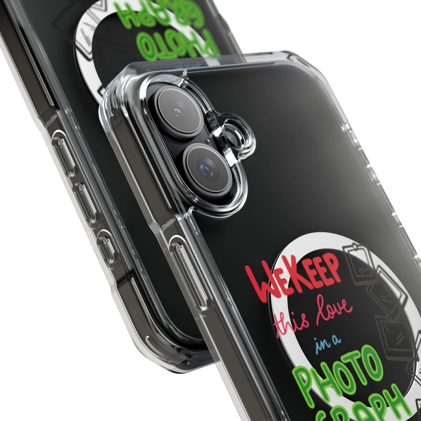 White Paw Print Magnetic Clear Impact Case