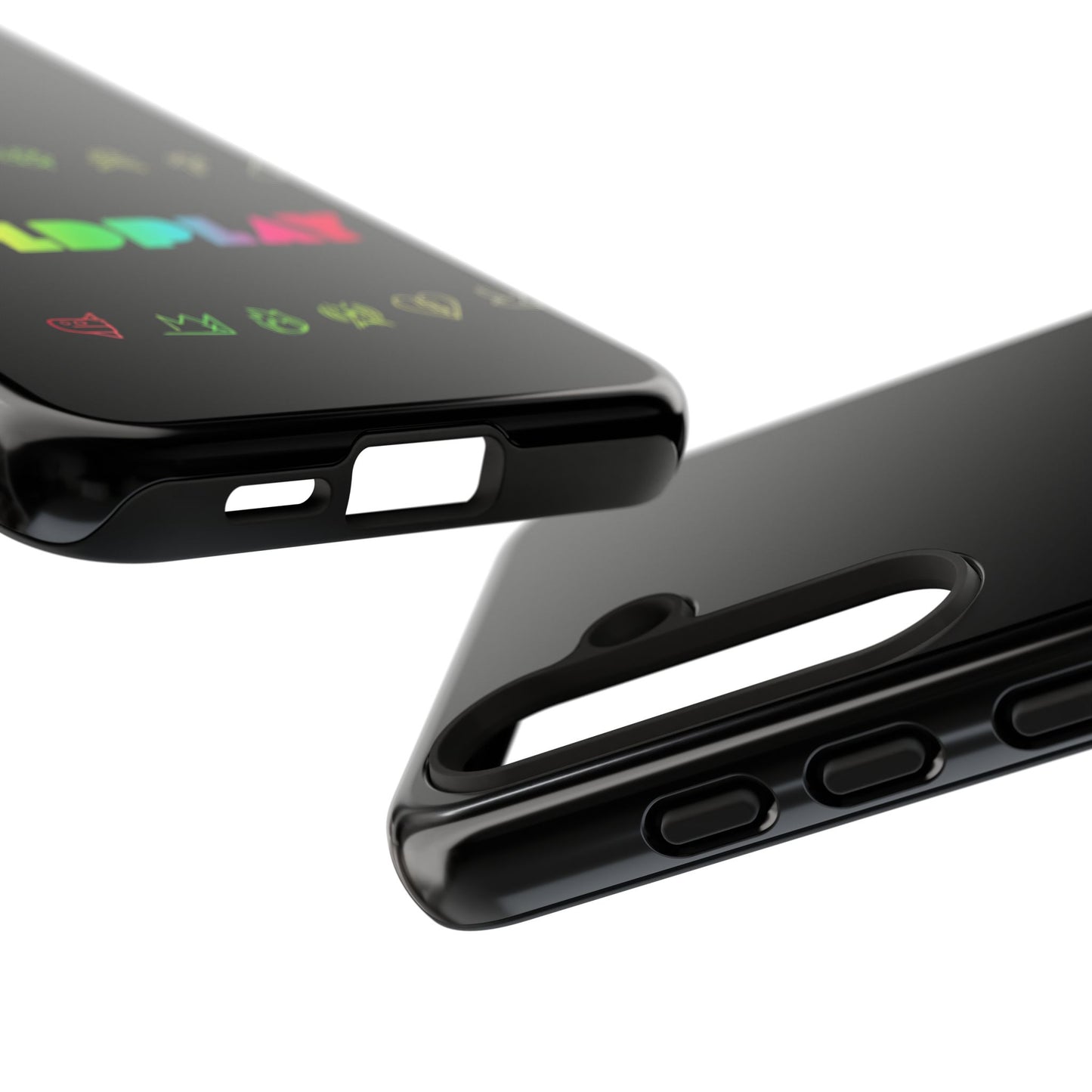 Premium Tough Case for Samsung S21 to S25 Ultra Showcasing Coldplay’s Signage