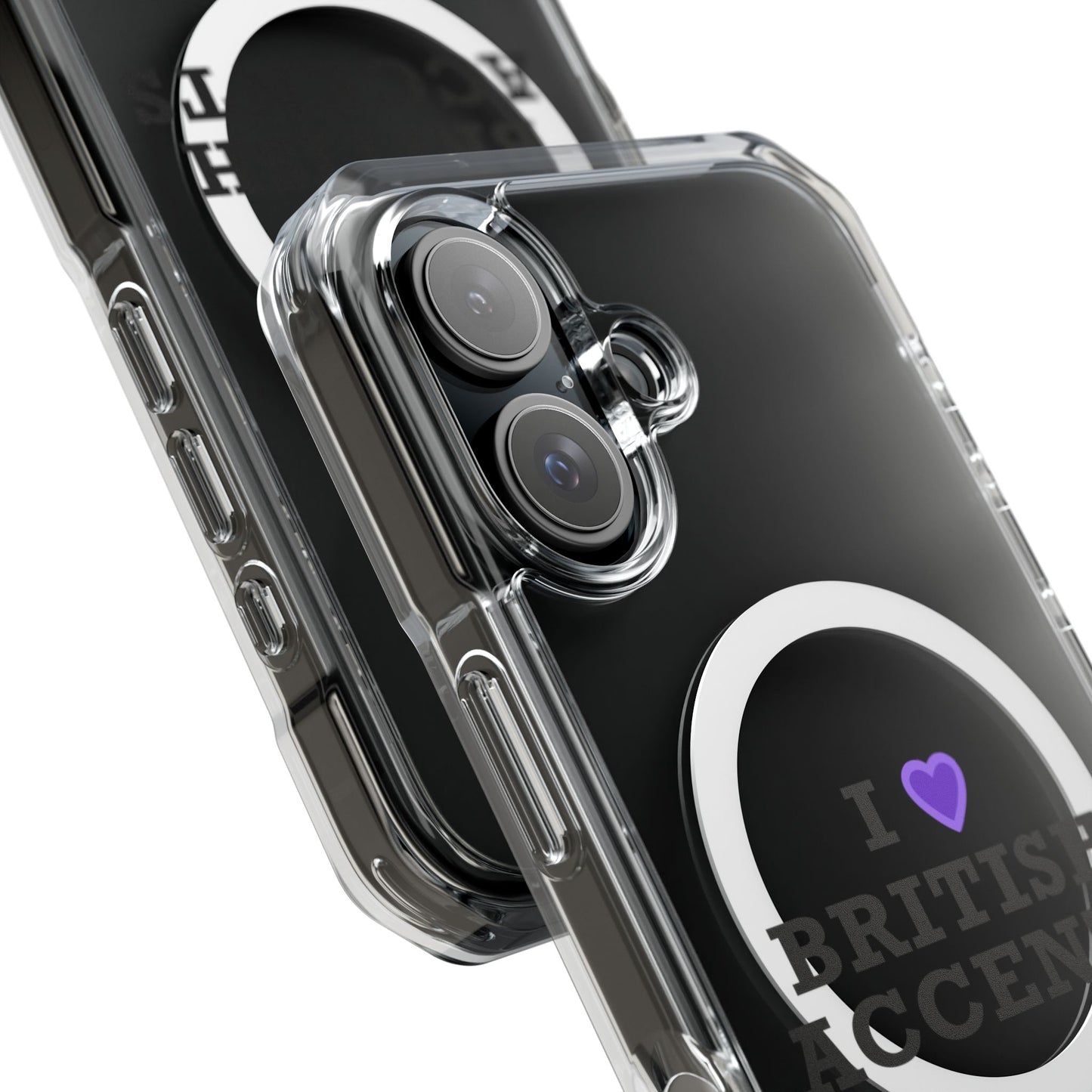 I Love British Accents Magnetic Clear Impact Case