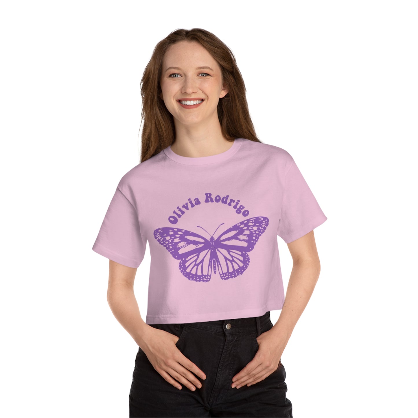Olivia Rodrigo Women's Cropped t-shirt - With Butterfly