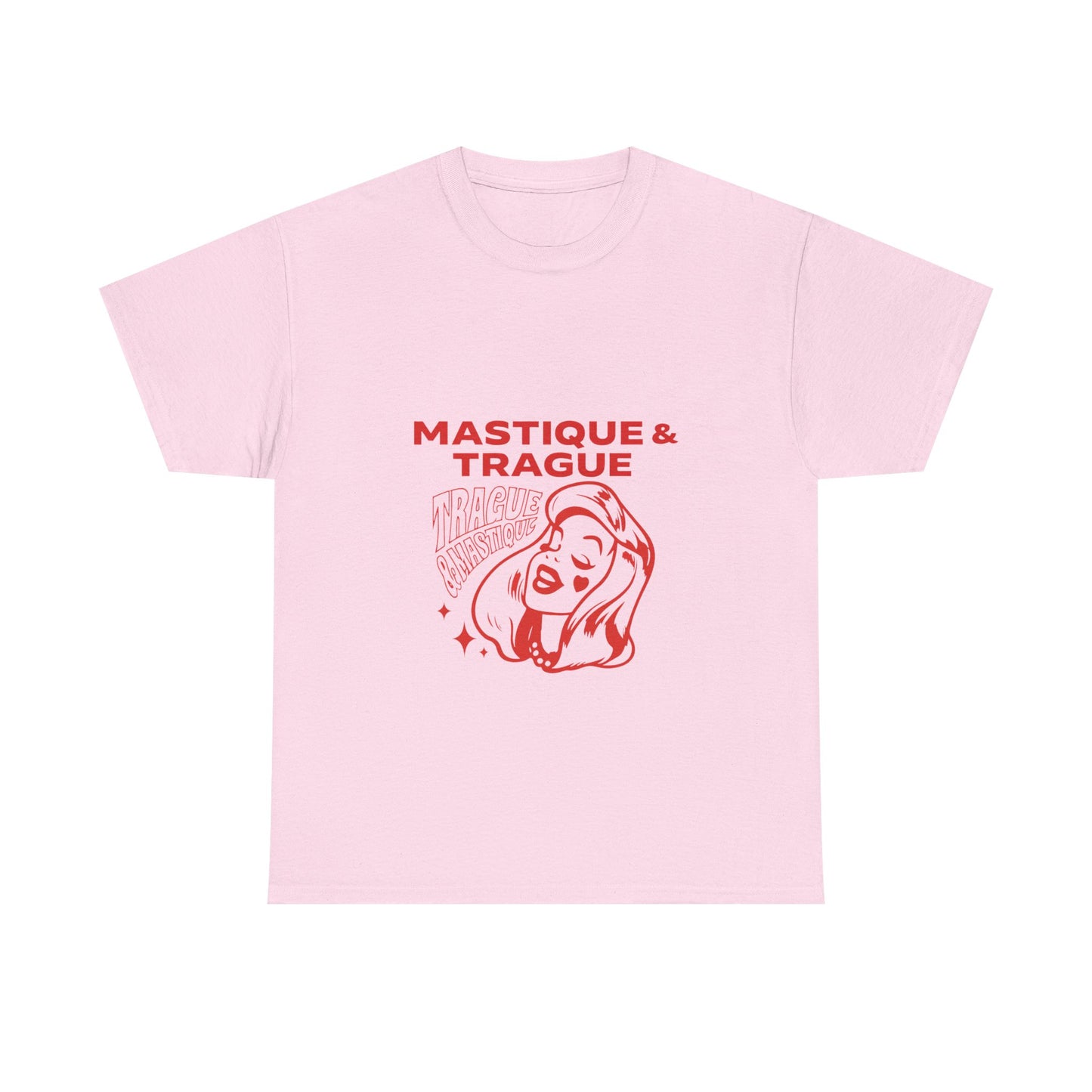 Fierce Femme in Red Unisex Heavy cotton tee