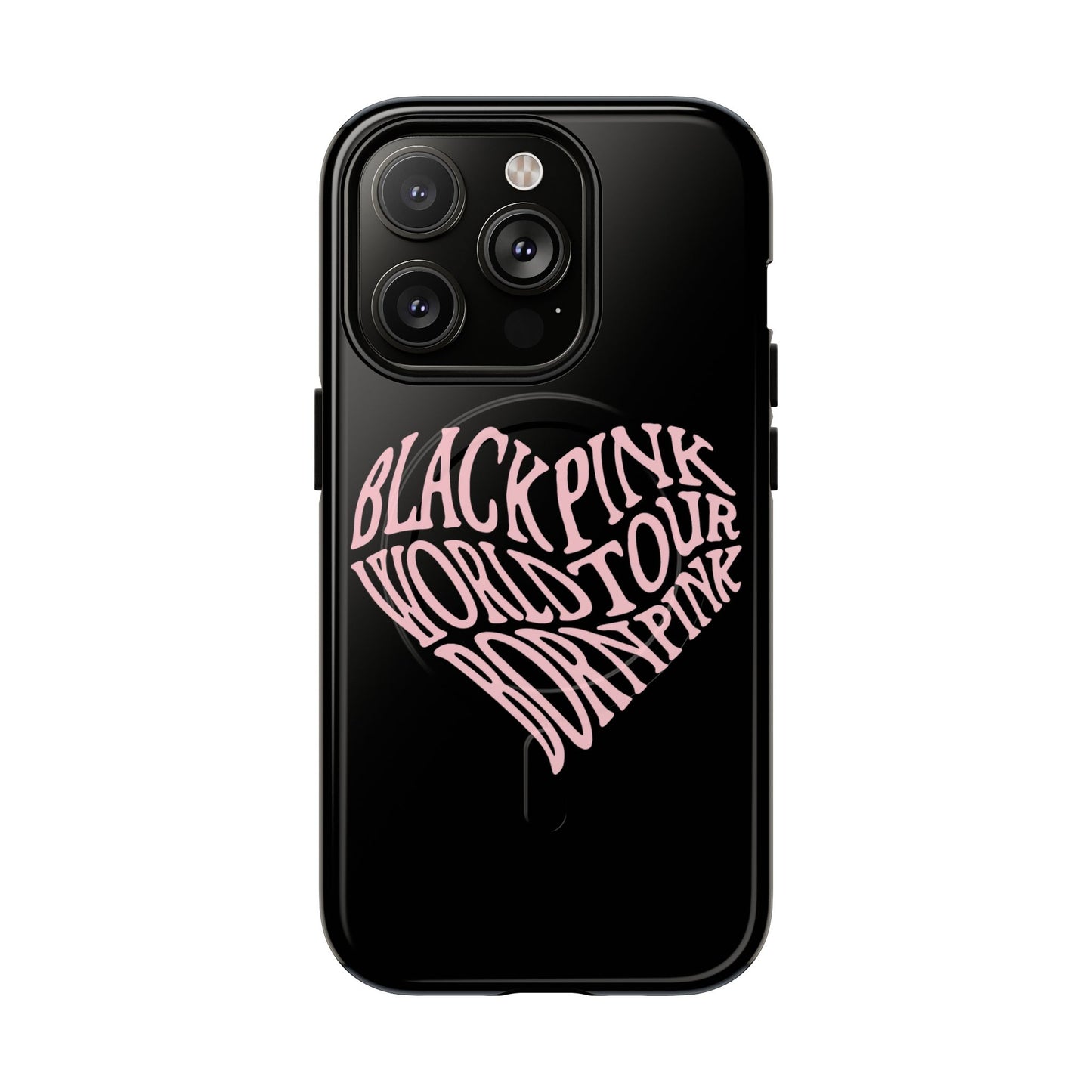 Iphone Born Pink Heart Typography - Tough Magnetic Phone Case