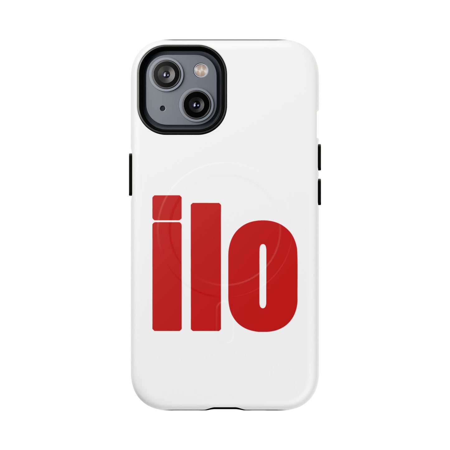 ILO Bold Red Block Tough Magnetic Case