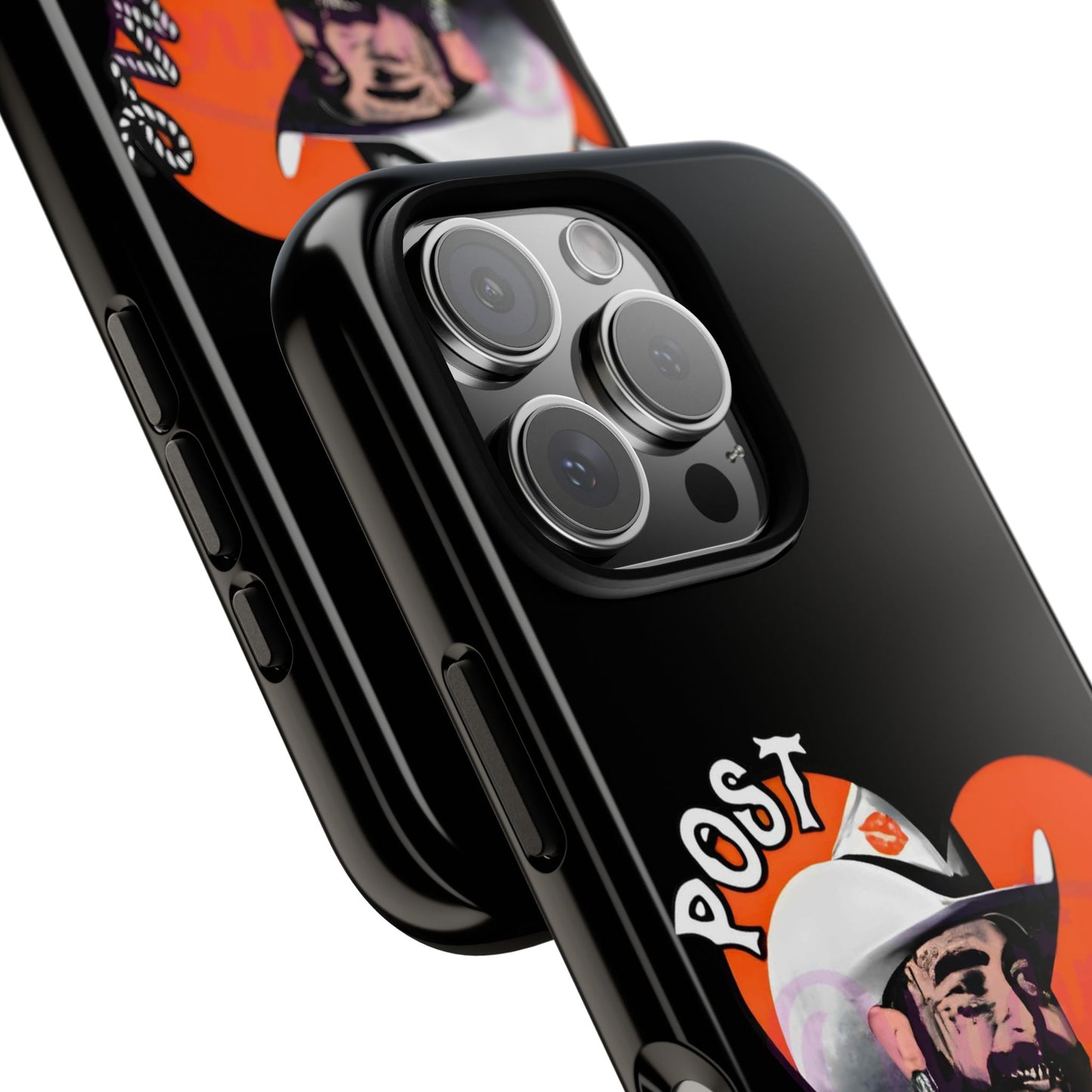 Tough iPhone Case (12–16 Pro Max) – Post Malone Heart Design