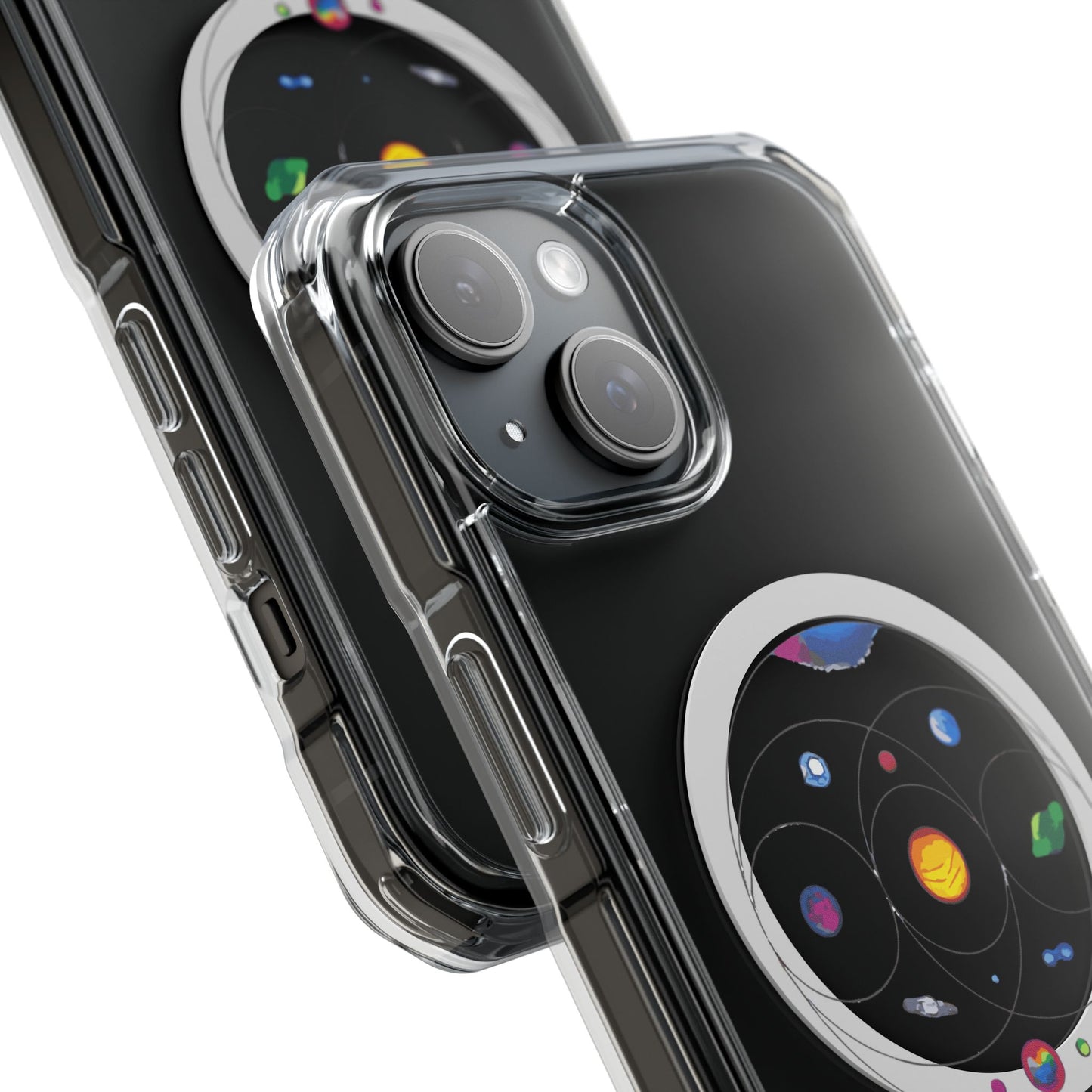 Colorful Planetary Orbit Diagram Magnetic Clear Impact case