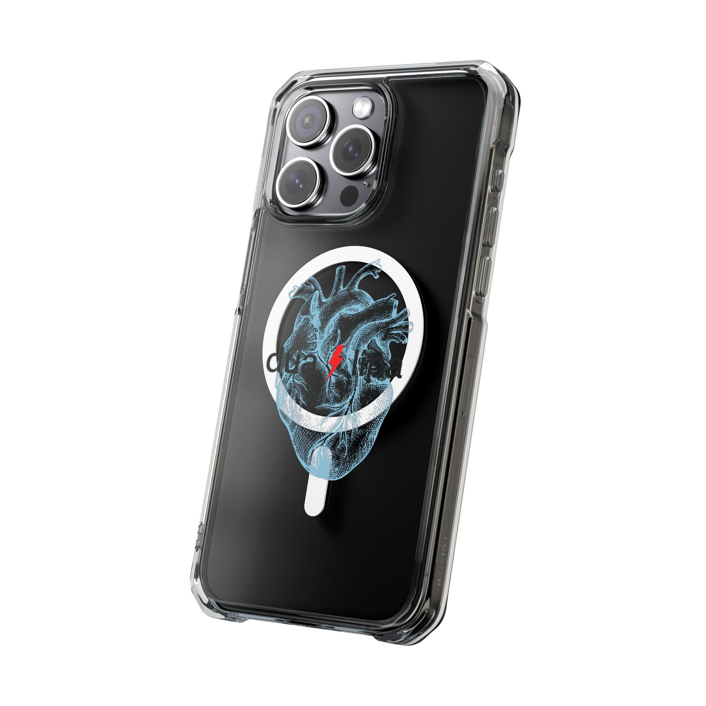 Electro Heart Illustration Magnetic Clear Impact case