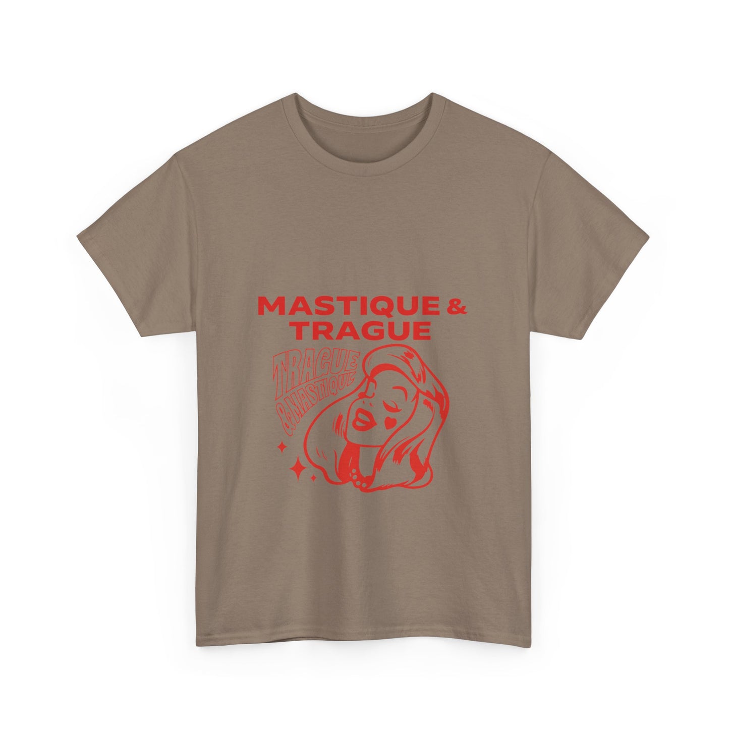 Fierce Femme in Red Unisex Heavy cotton tee