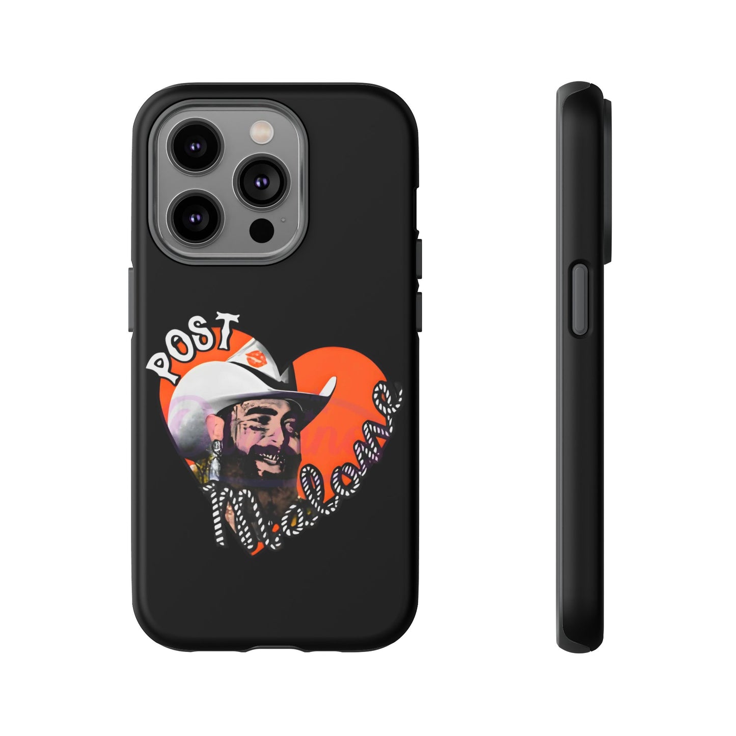 Tough iPhone Case (12–16 Pro Max) – Post Malone Heart Design