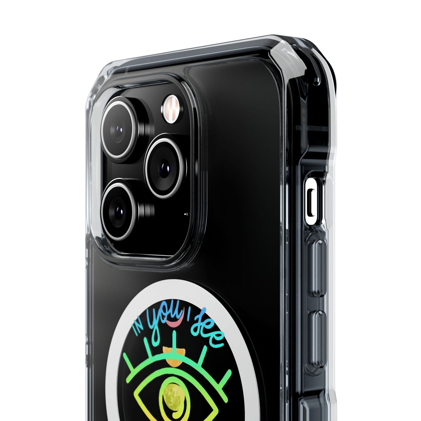 Rainbow Lunar Phases Magnetic Clear Impact case