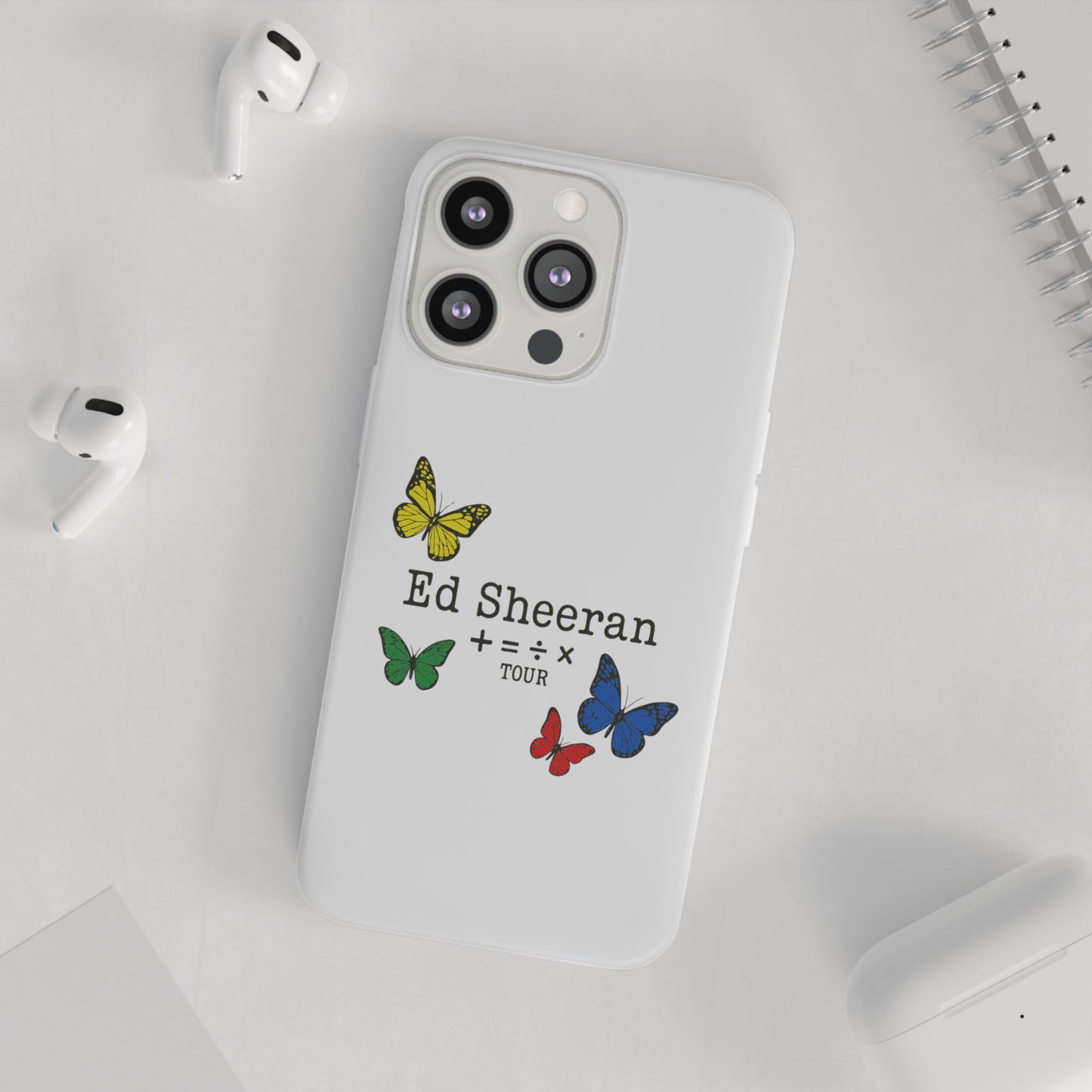 Flexi Case – Ed Sheeran butterfly edition (iPhone X–16 Pro Max)