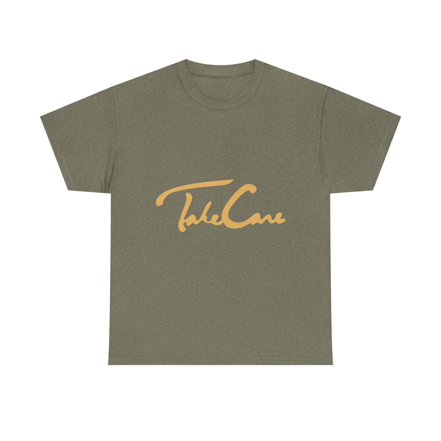 Take Care Gold Script Heavy Cotton Tee