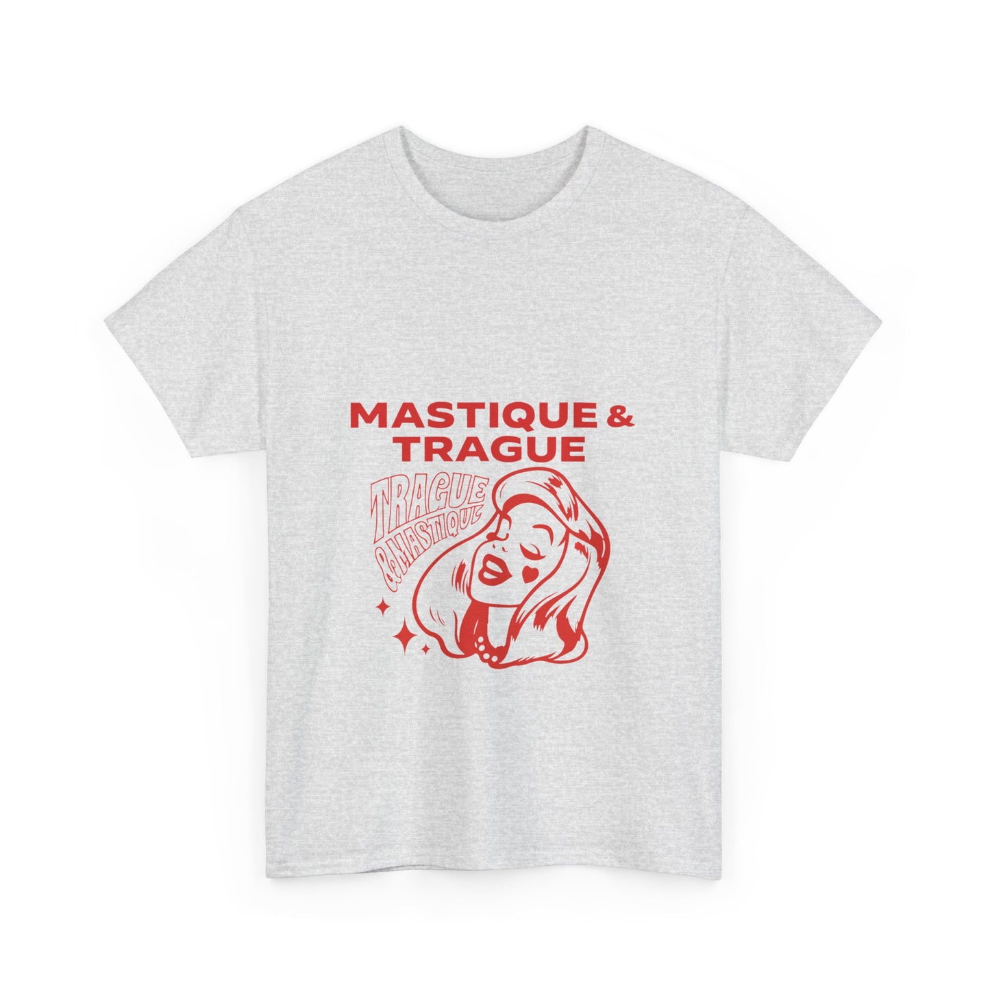 Fierce Femme in Red Unisex Heavy cotton tee