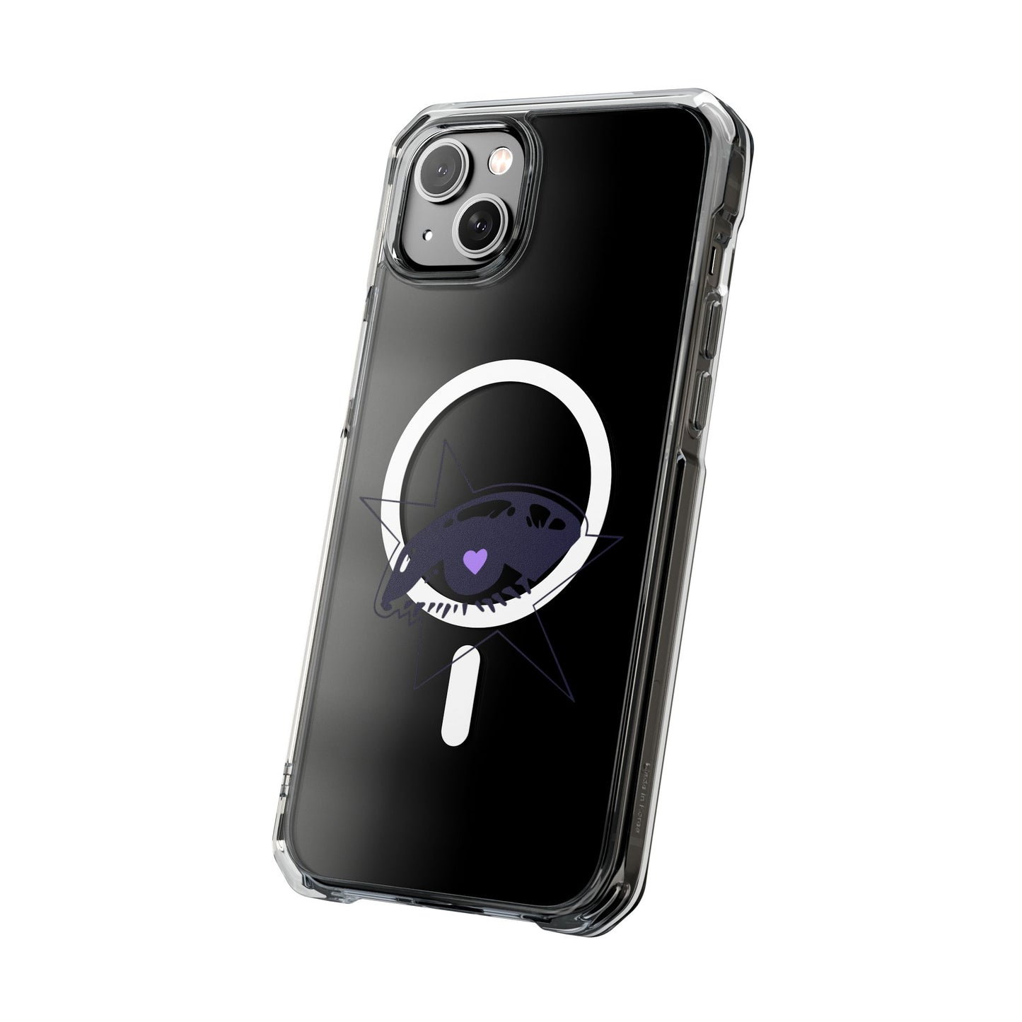 Purple Starry Eye Magnetic Clear Impact Case