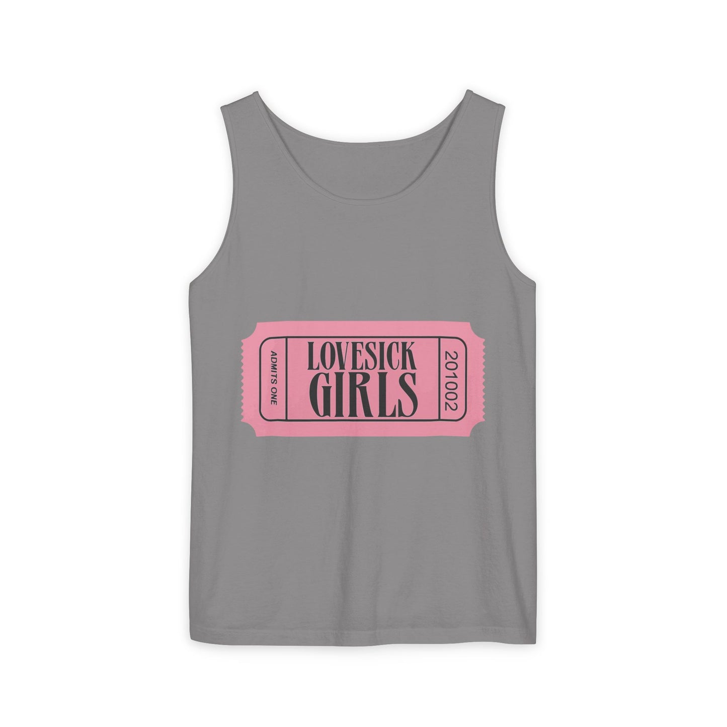 Lovesick Girls Ticket – Dyed Tank Top