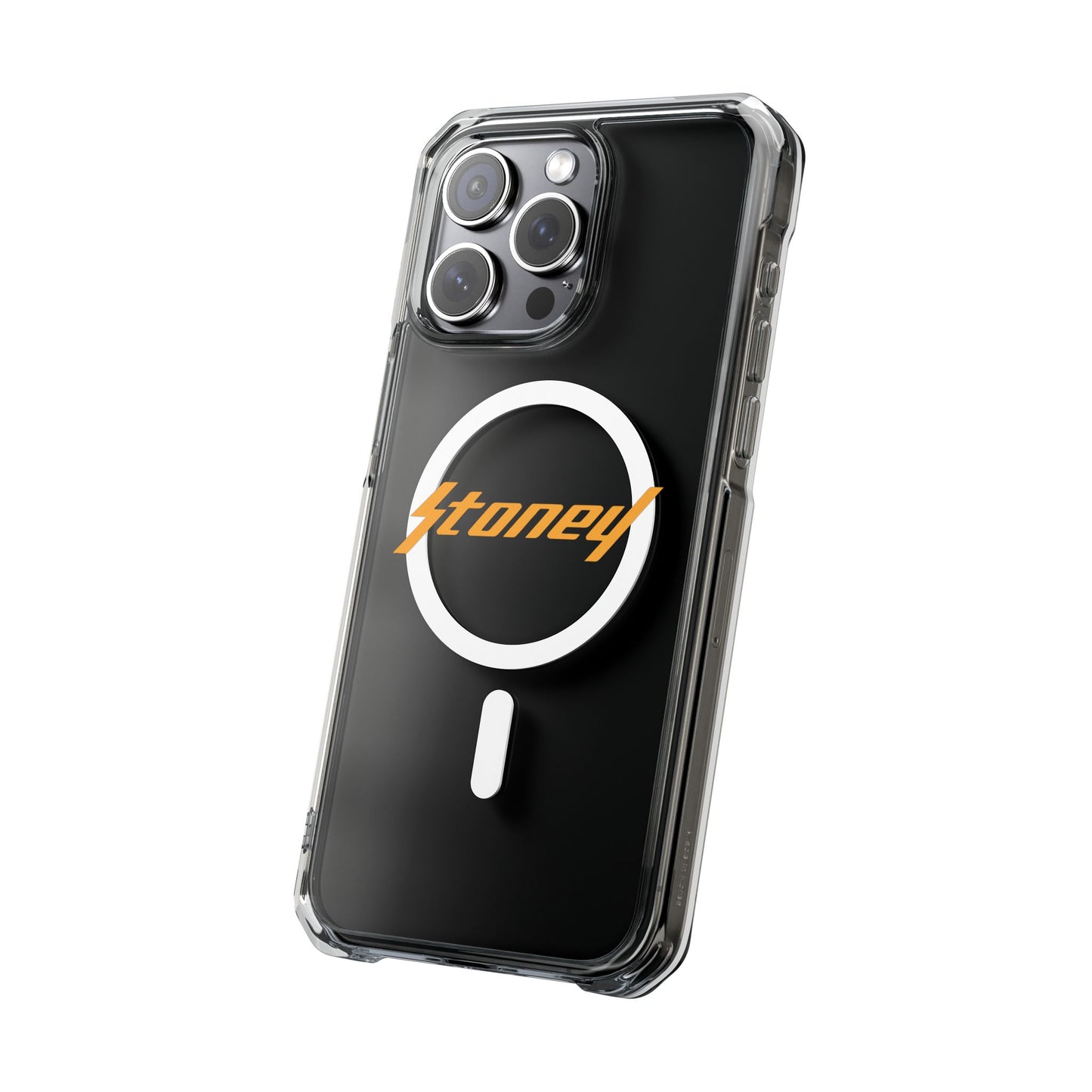 Orange Lightning Text Logo Magnetic Impact Case