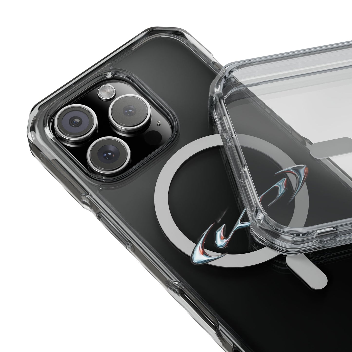 Neon‑Gradient Rua Magnetic Clear Impact cases