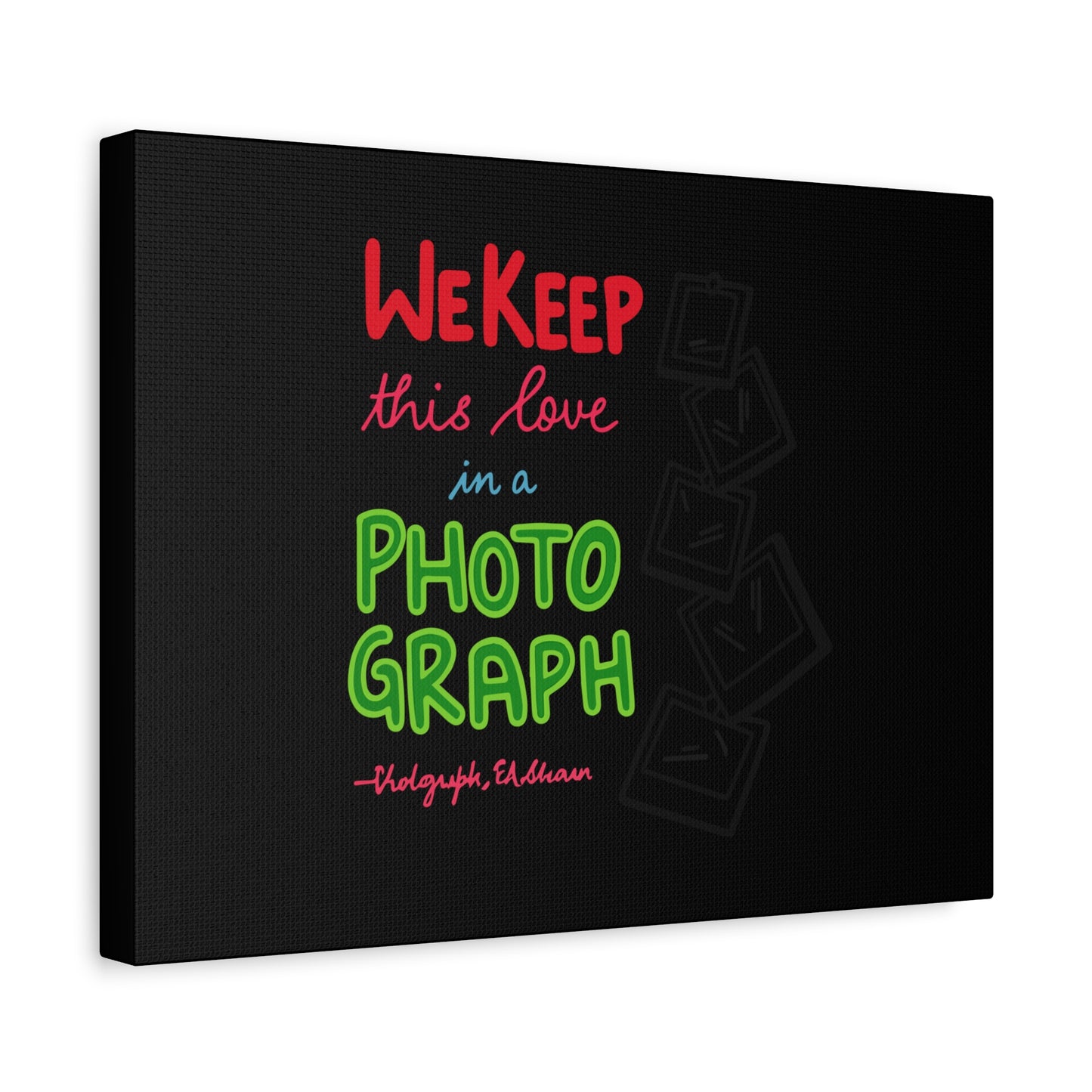 White Paw Print Matte Canvas