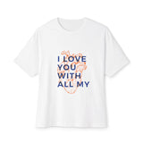 All My Heart Anatomical Art Unisex Oversized Boxy Tee