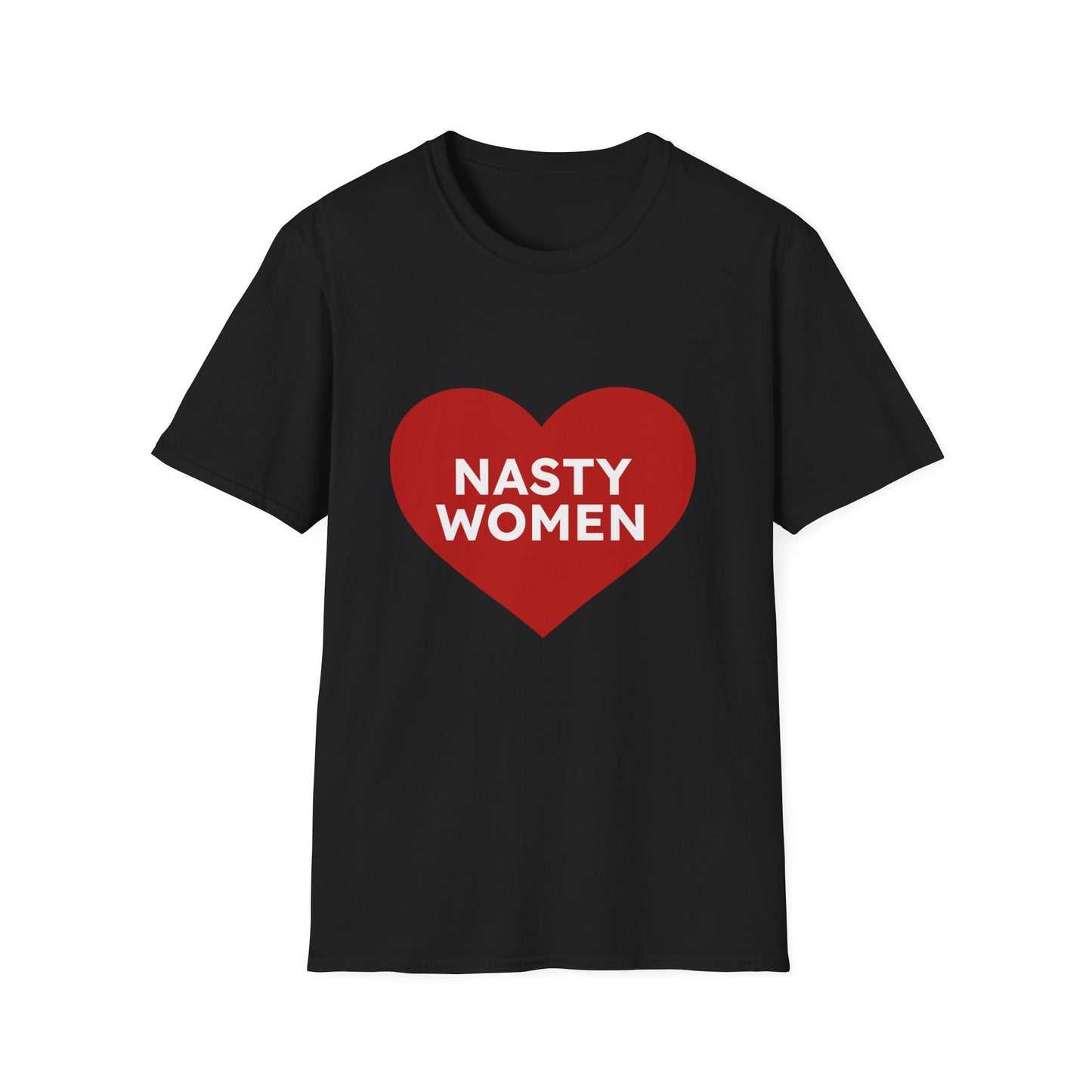 Nasty Women Heart - Unisex Softstyle T-shirt