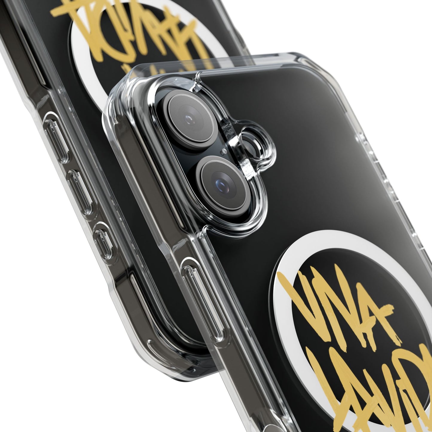 Golden Brush Script Magnetic Clear Impact case