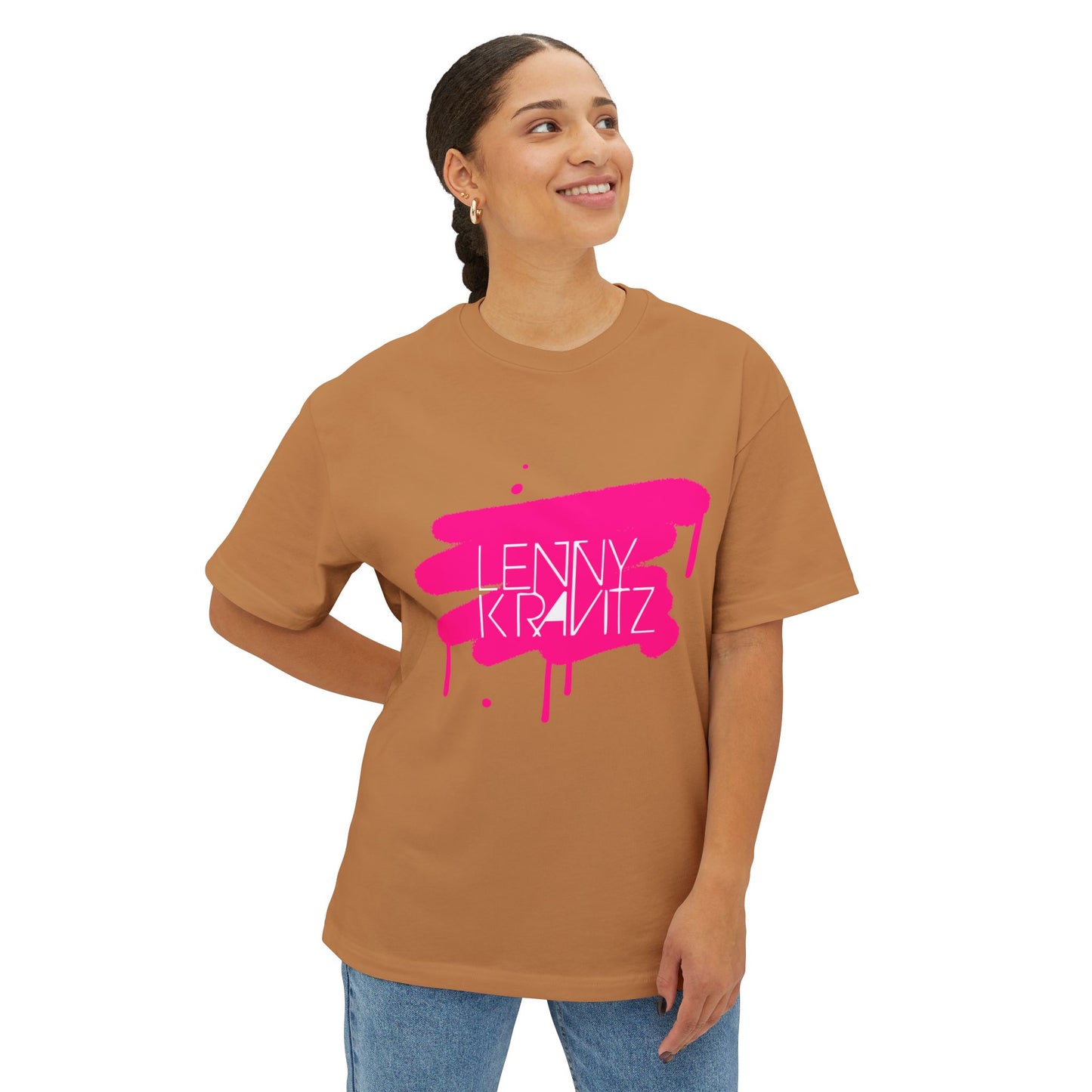 Electric Graffiti Drip Unisex Oversized Boxy tee
