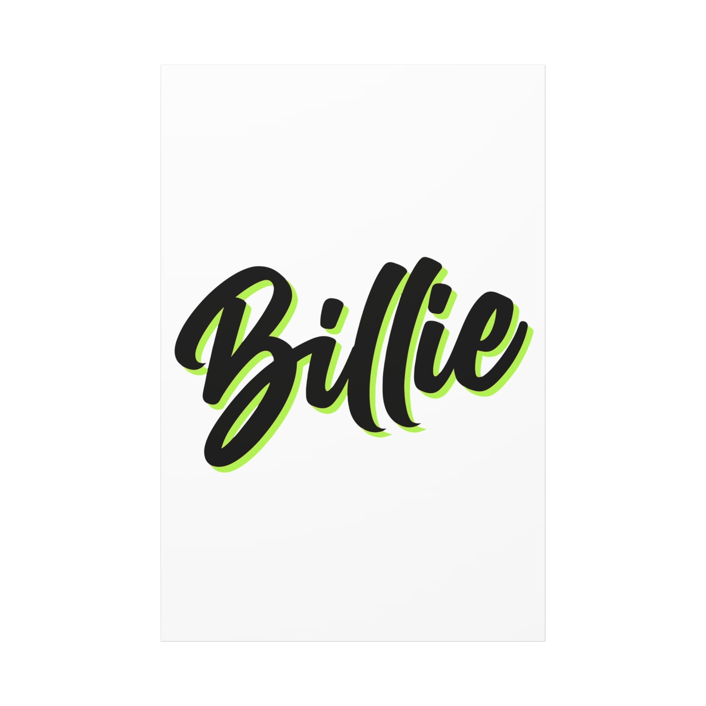 Electric Script Vibes Matte Canvas