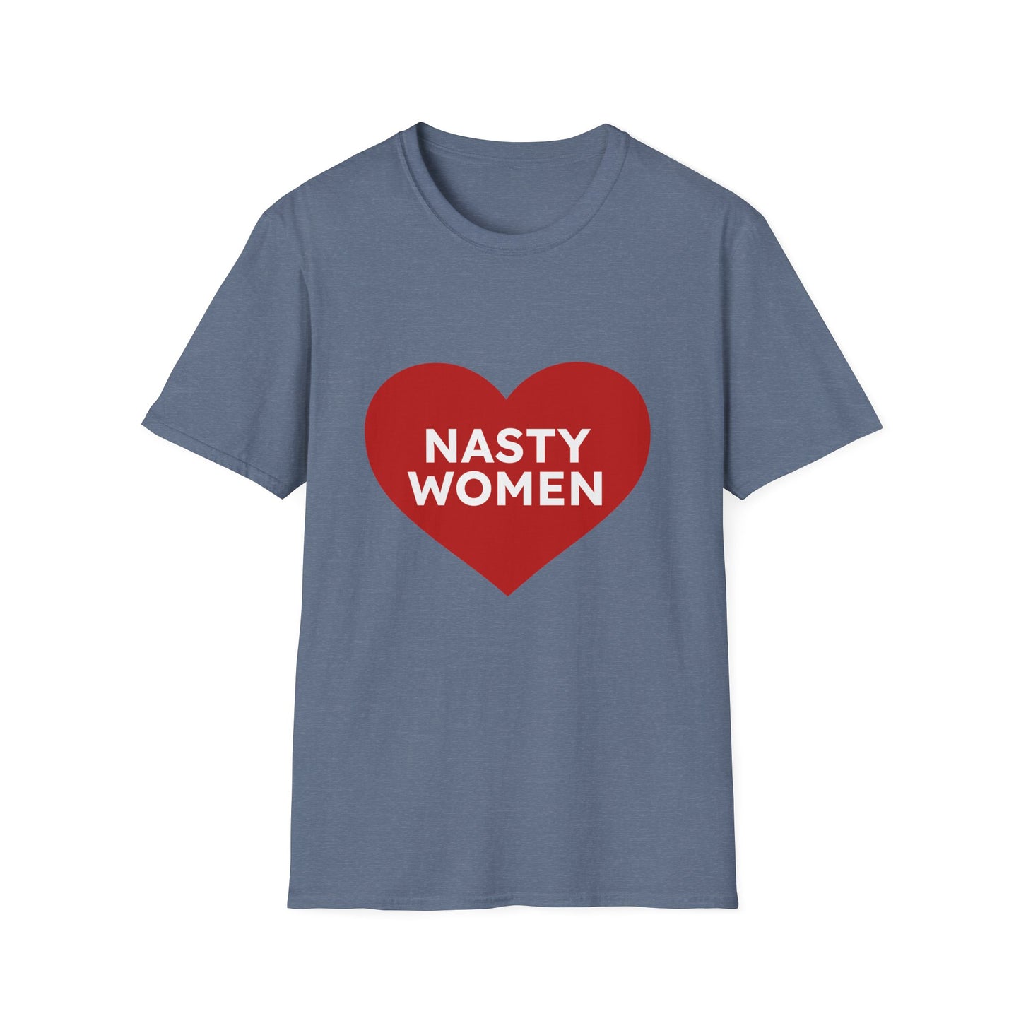 Nasty Women Heart - Unisex Softstyle T-shirt