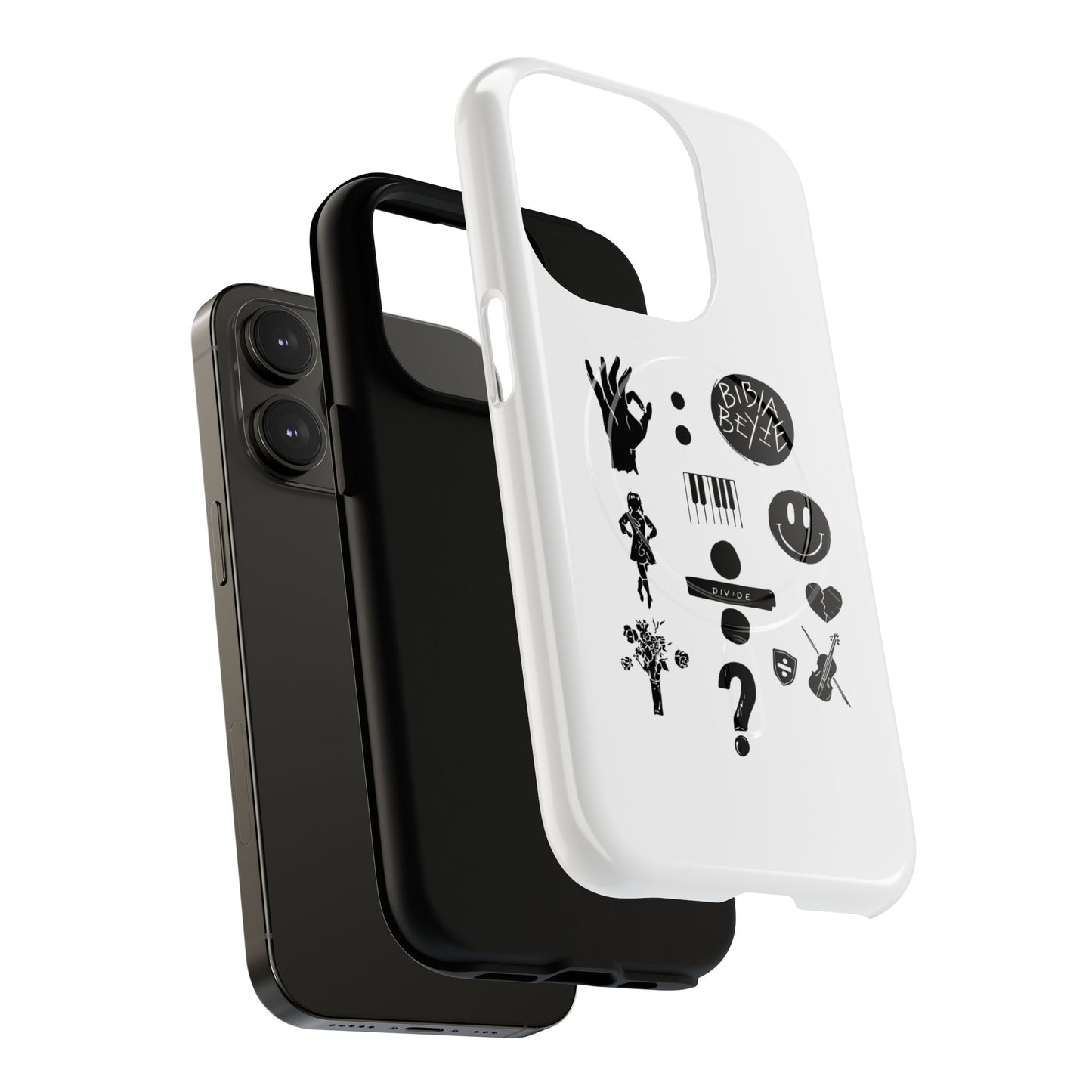 Ocean Wave with Heart Outline Tough Magnetic case
