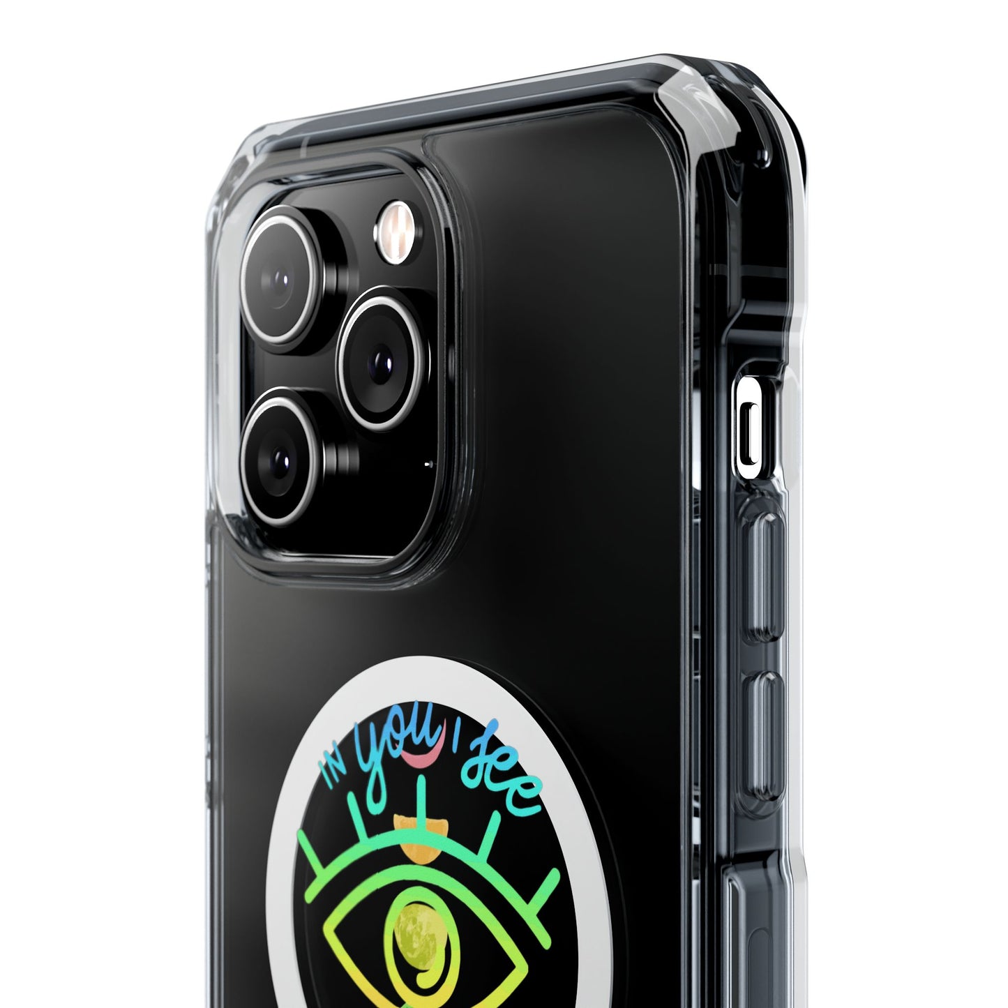 Rainbow Lunar Phases Magnetic Clear Impact case