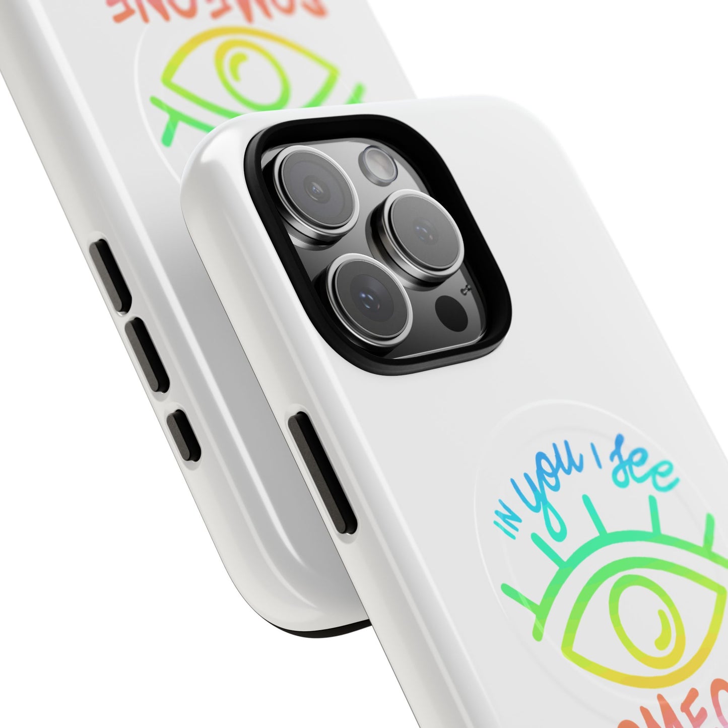 Vibrant Eye and Text Tough Magnetic Case