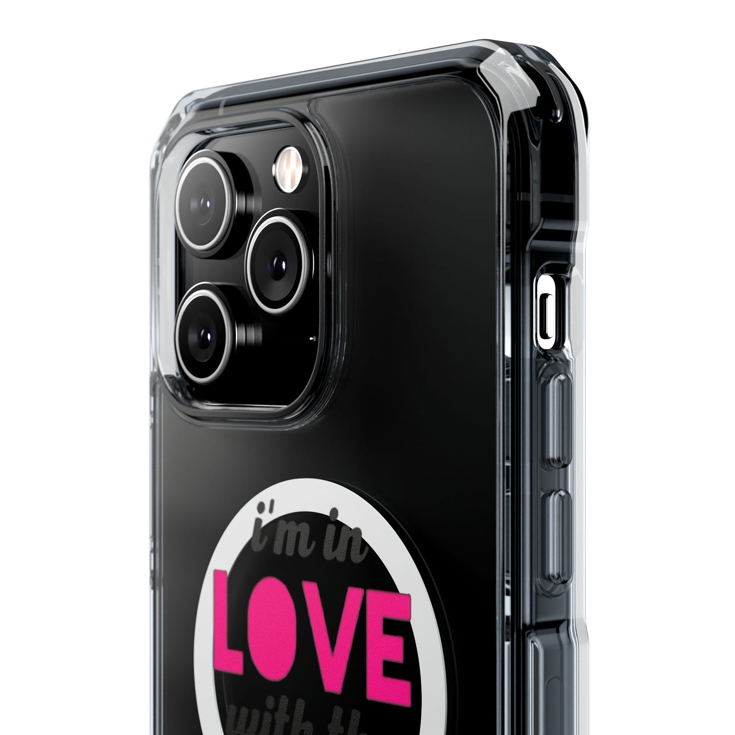 Orange Divide Symbol Magnetic Clear Impact Case