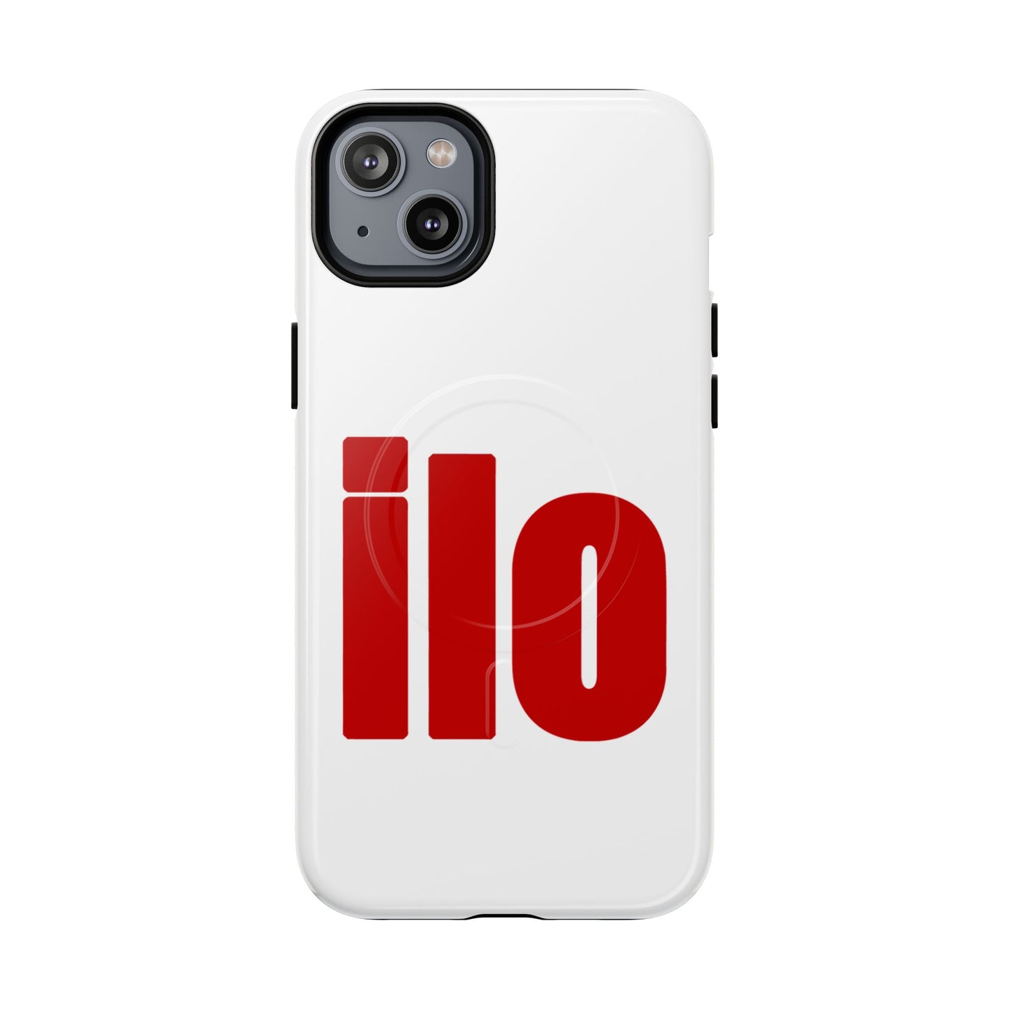 ILO Bold Red Block Tough Magnetic Case