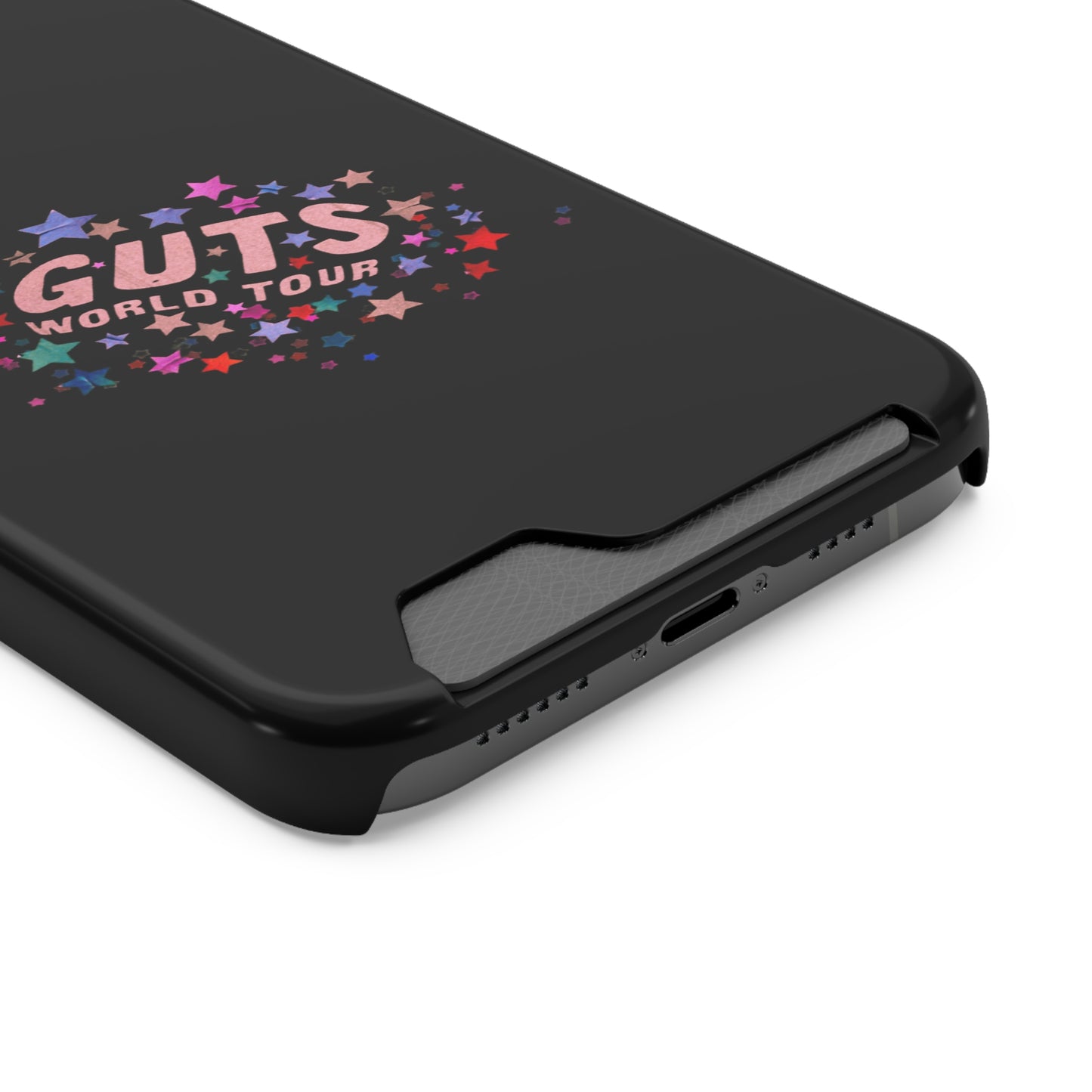 Phone Case + Card Holder For Iphone 13 – Olivia Rodrigo Guts World Tour | Black Edition