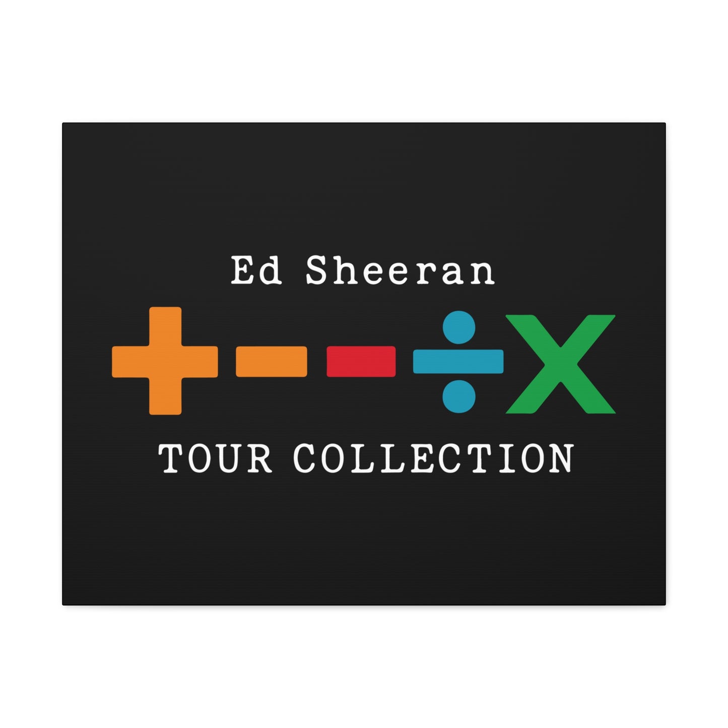Matte Stretched Canvas, 1.25" Depth – Ed Sheeran Black Edition