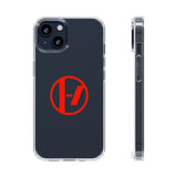Crimson Orbit Clear Case