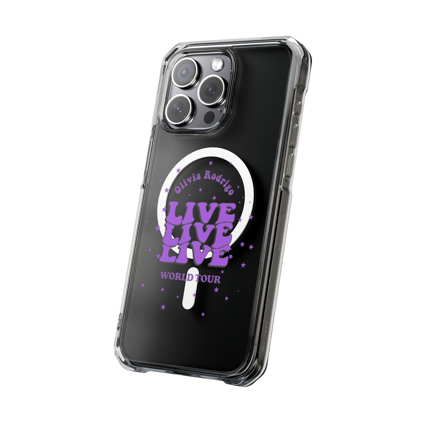 Olivia Rodrigo Live World Tour Magnetic Clear Impact Case
