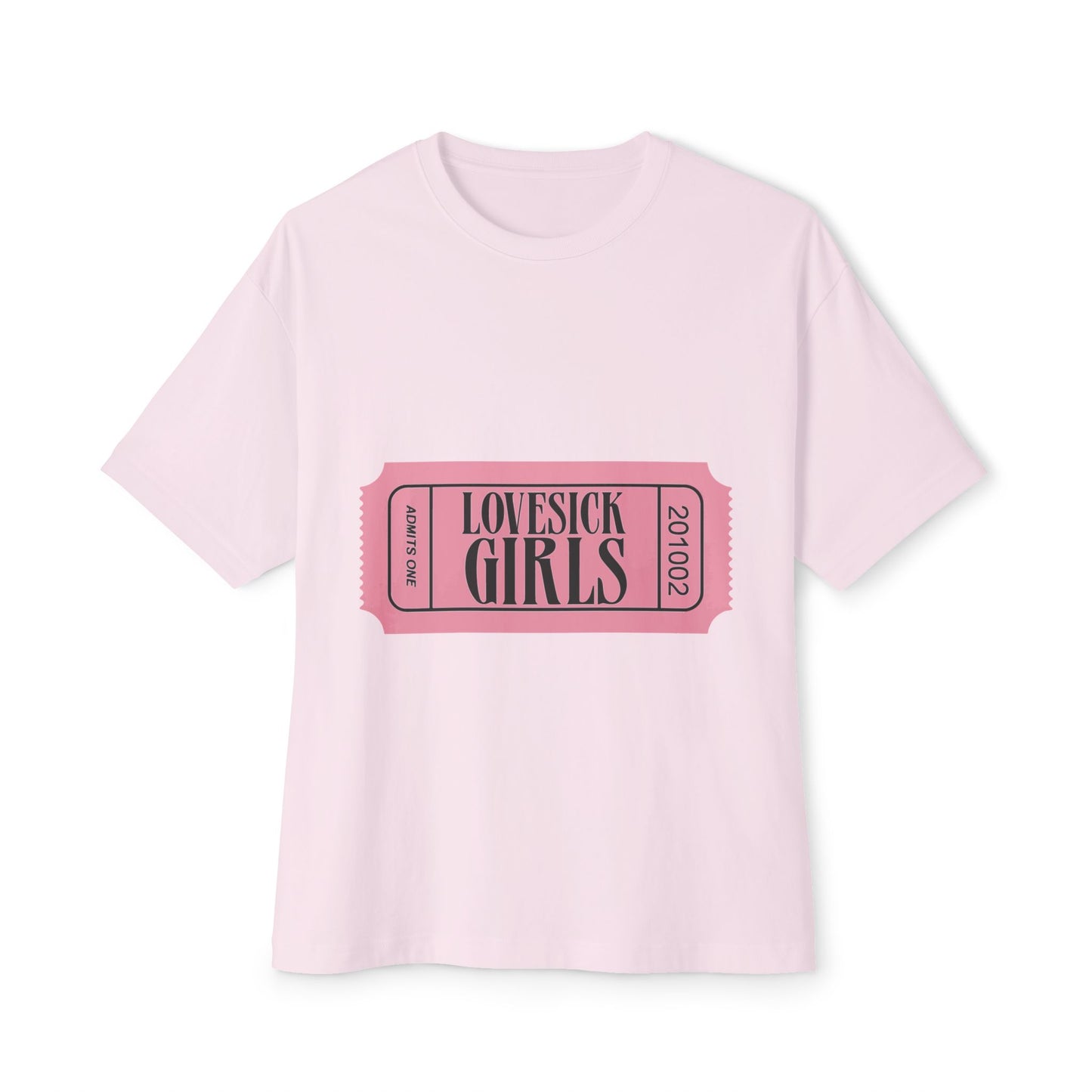 Lovesick Girls Ticket – Oversized Boxy Tee