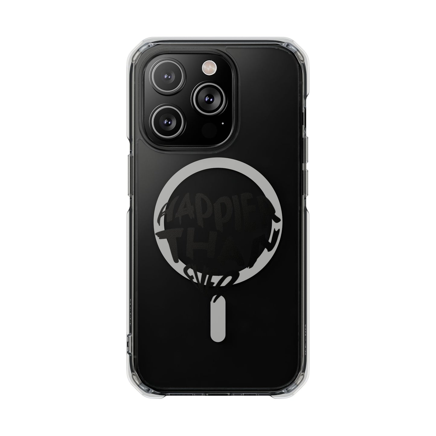 Happier Heart Lettering Magnetic Clear Impact Case