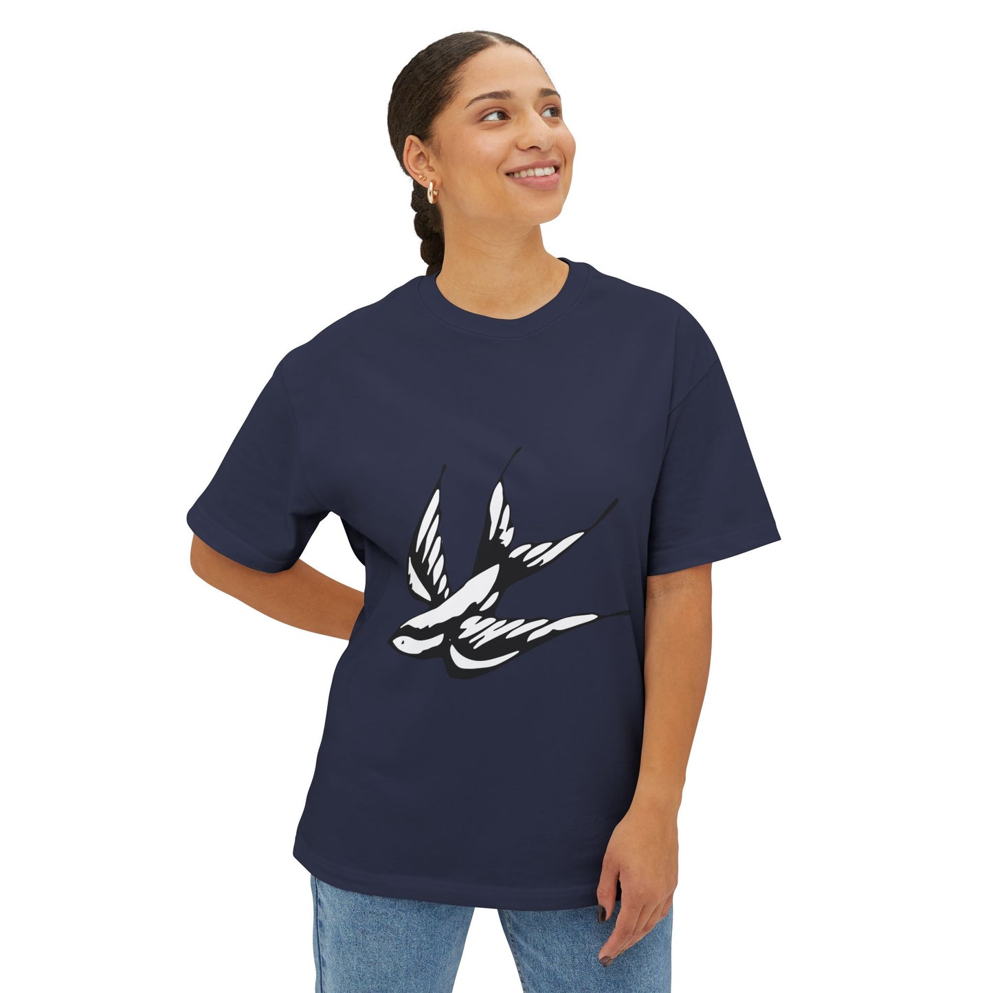 Flight Marked Unisex Oversized Boxy Tee