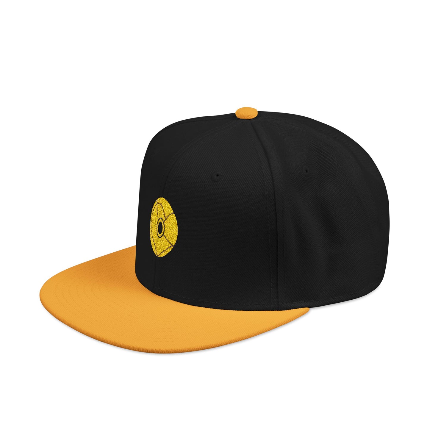 Minimalist Black Disc Outline Snapback Cap