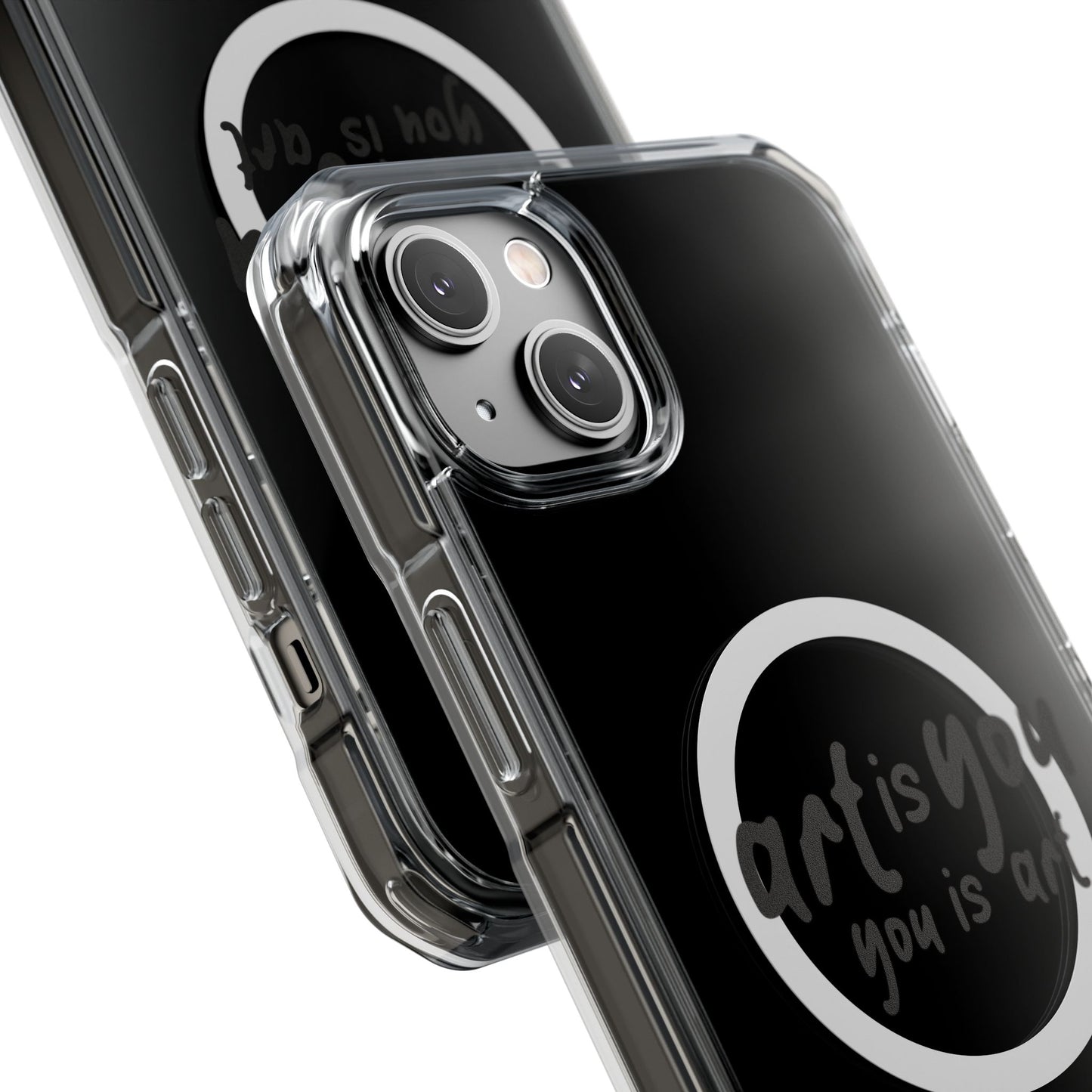 Red Scribble Heart Magnetic Clear Impact case